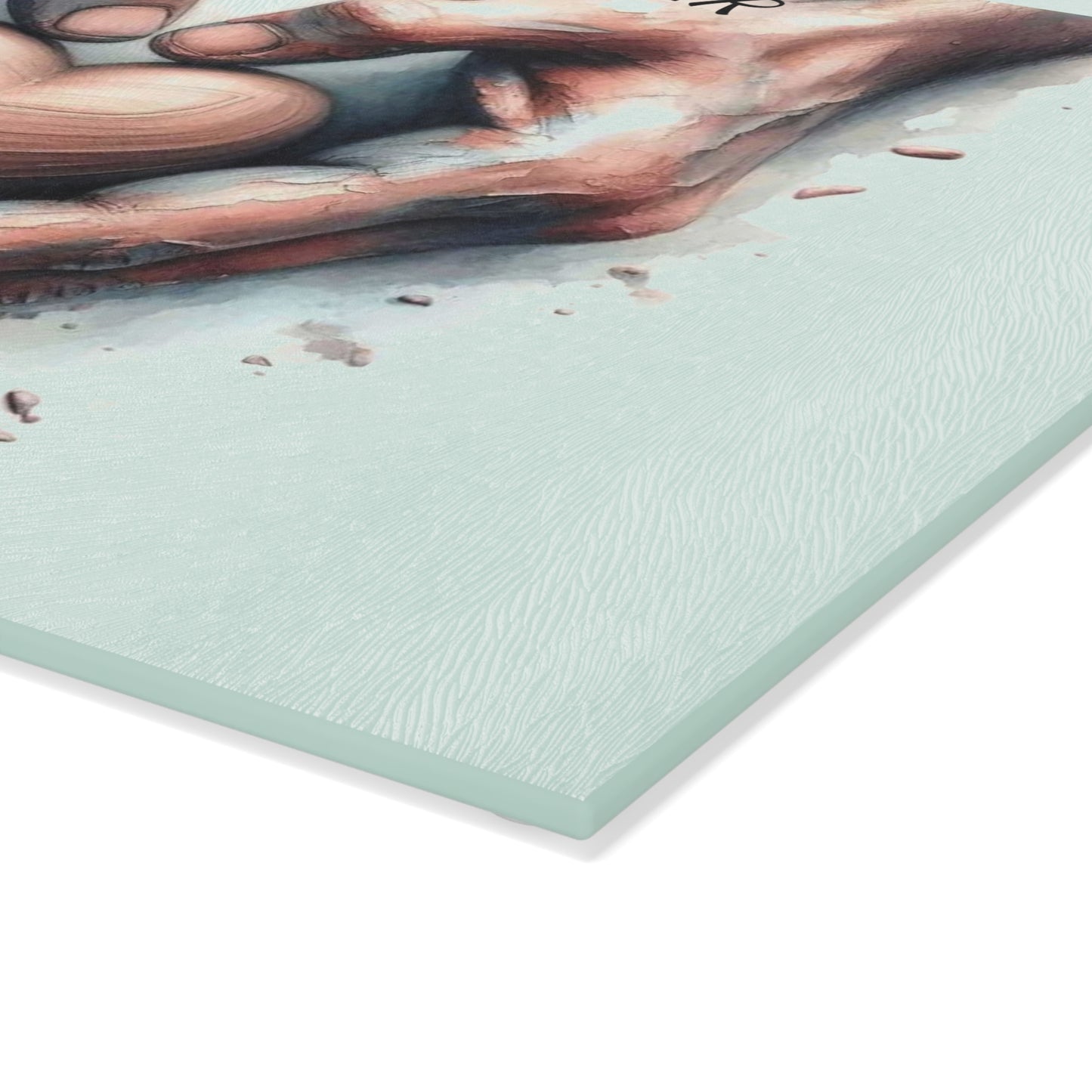 🤎 He Is the Potter – Inspirational Faith Tempered Glass Cutting Board