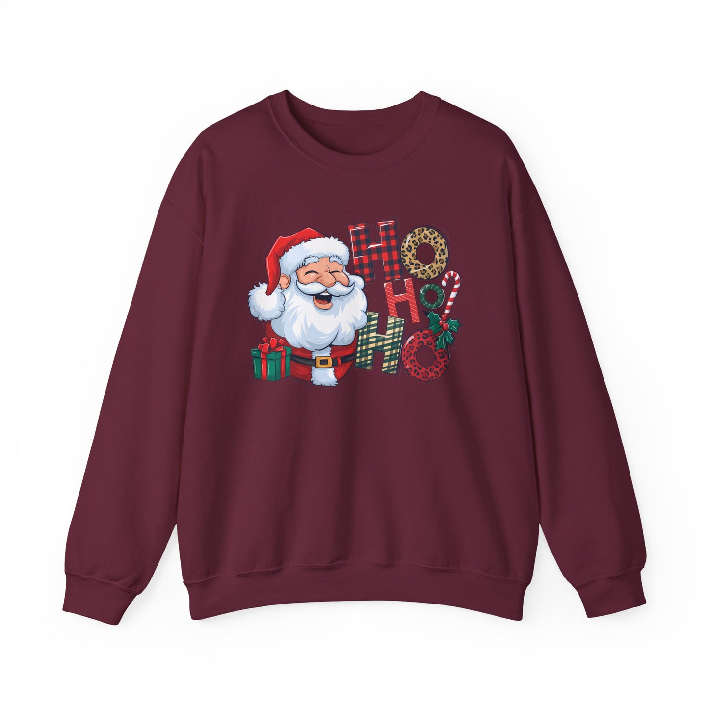 🎅✨ HO HO HO Santa Sweatshirt – Classic Holiday Cheer 🎄🎁