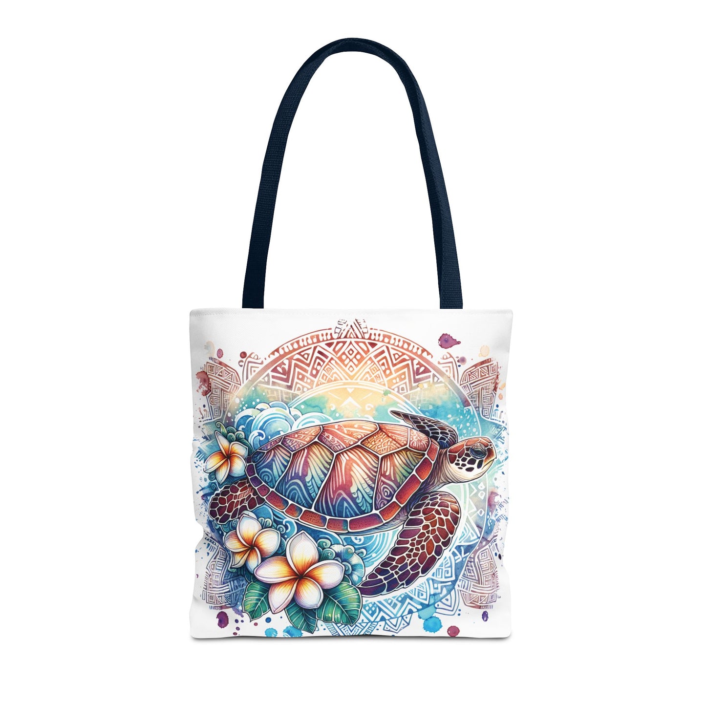 🐢 Tropical Sea Turtle Tote Bag – Coastal, Artistic & Practical 🌺