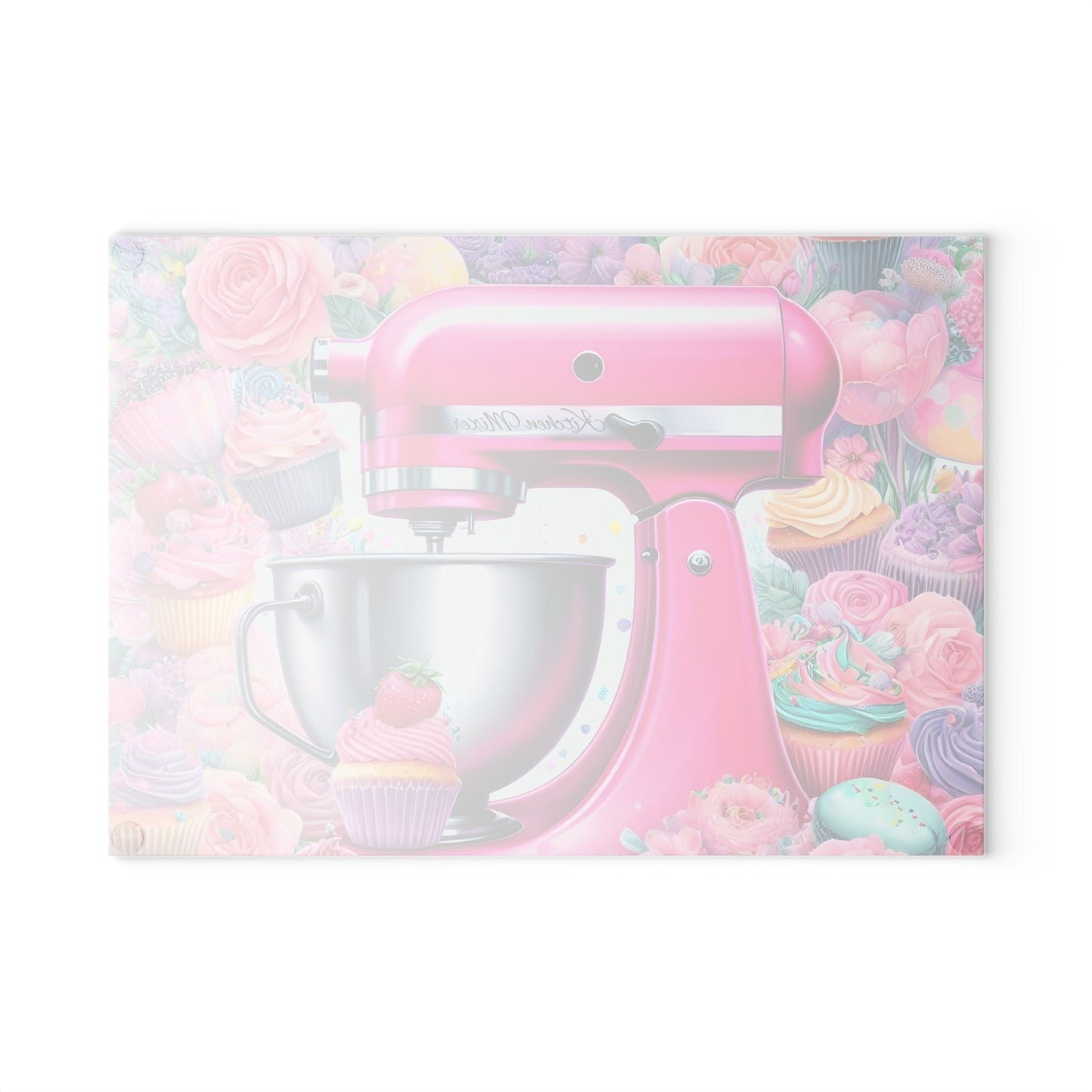 💖 Pink Kitchen Mixer Cutting Board – Sweet Baking Bliss for Your Kitchen 🍰