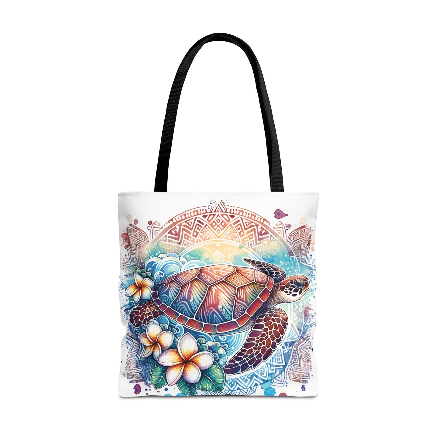 🐢 Tropical Sea Turtle Tote Bag – Coastal, Artistic & Practical 🌺
