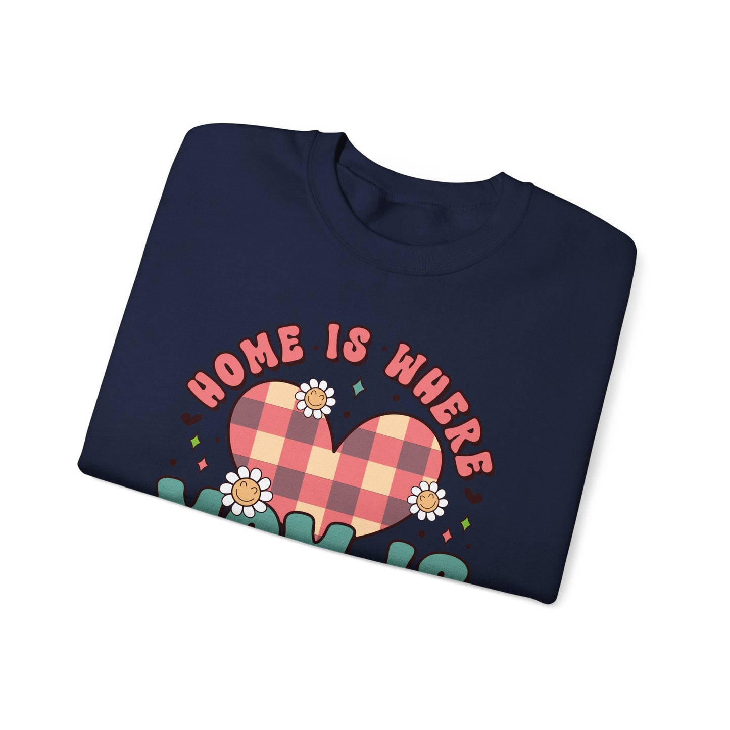 💖🏡 Home Is Where Mom Is Sweatshirt – Cozy Gift for Mothers