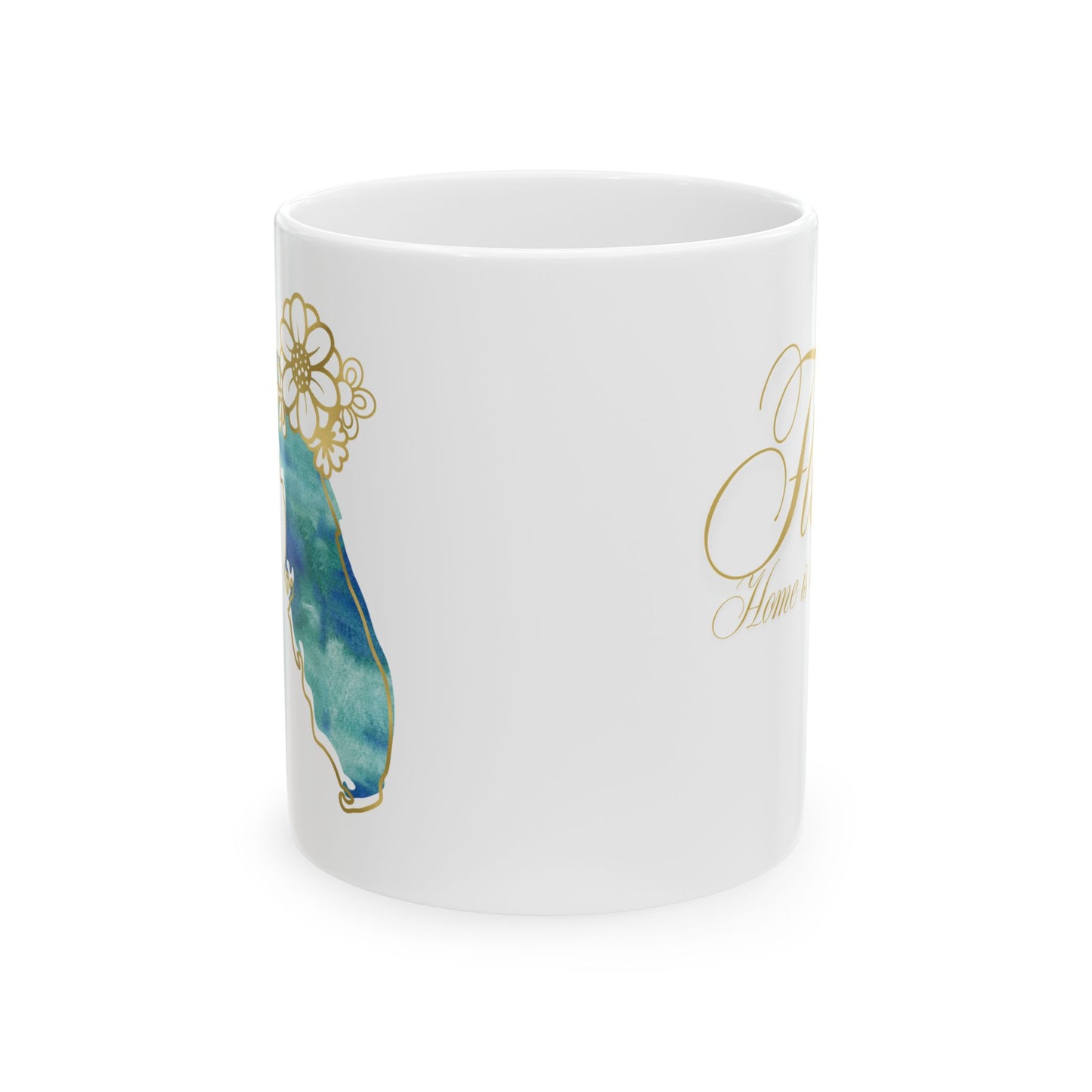 ☕ Home is Where the ❤️ Is – Florida Mug – Sunshine State Sips ☀️