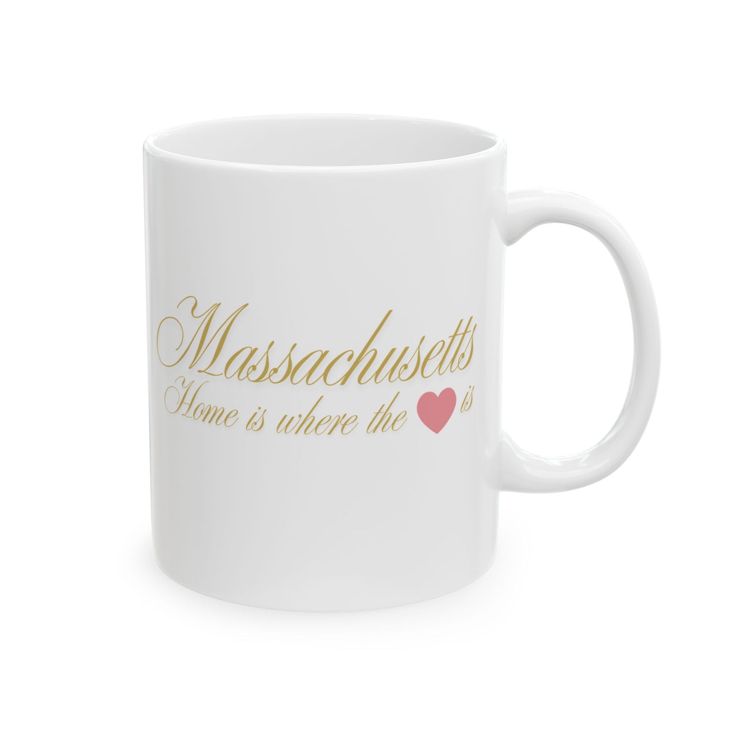 ☕ Home is Where the ❤️ Is – Massachusetts Mug – New England Charm in Every Sip 🍁