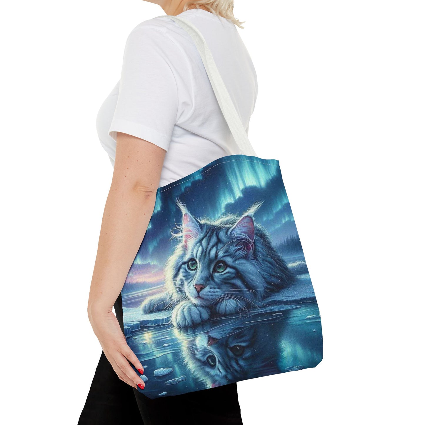 Bolso de mano Majestic Maine Coon Cat: duradero, elegante y reutilizable, ideal para amantes de los gatos, dueños de mascotas, para ir de compras, leer libros y para uso diario.