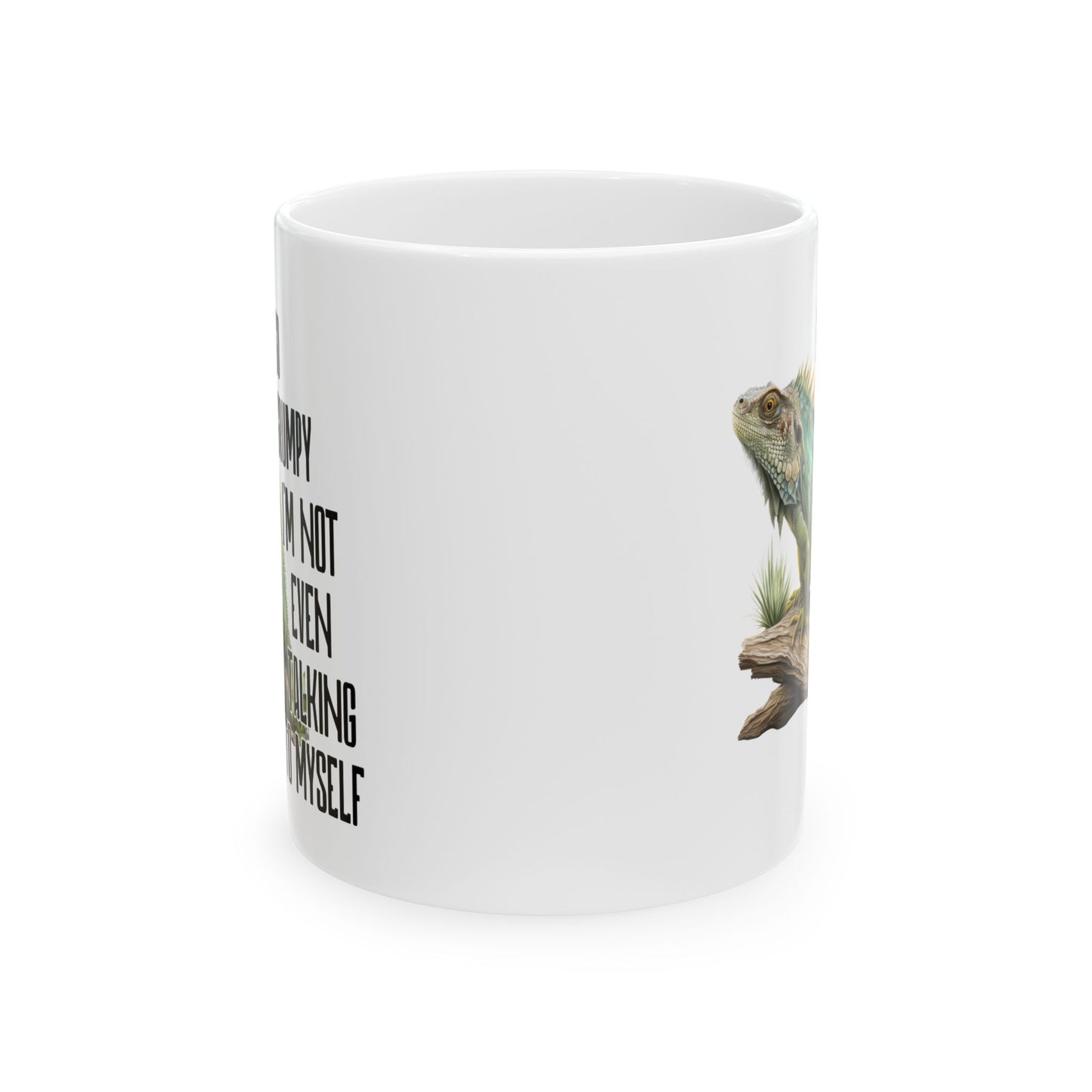 🦎 Estoy tan gruñón que hablo solo: divertida taza de café con forma de iguana para amantes sarcásticos de los reptiles ☕