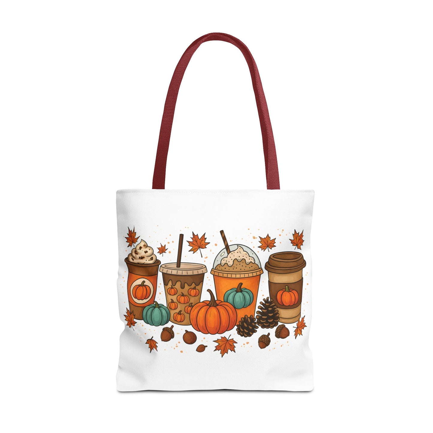 🎃 Pumpkin Spice Vibes Tote Bag – Sippin’ Cozy Fall in Style ☕🍂