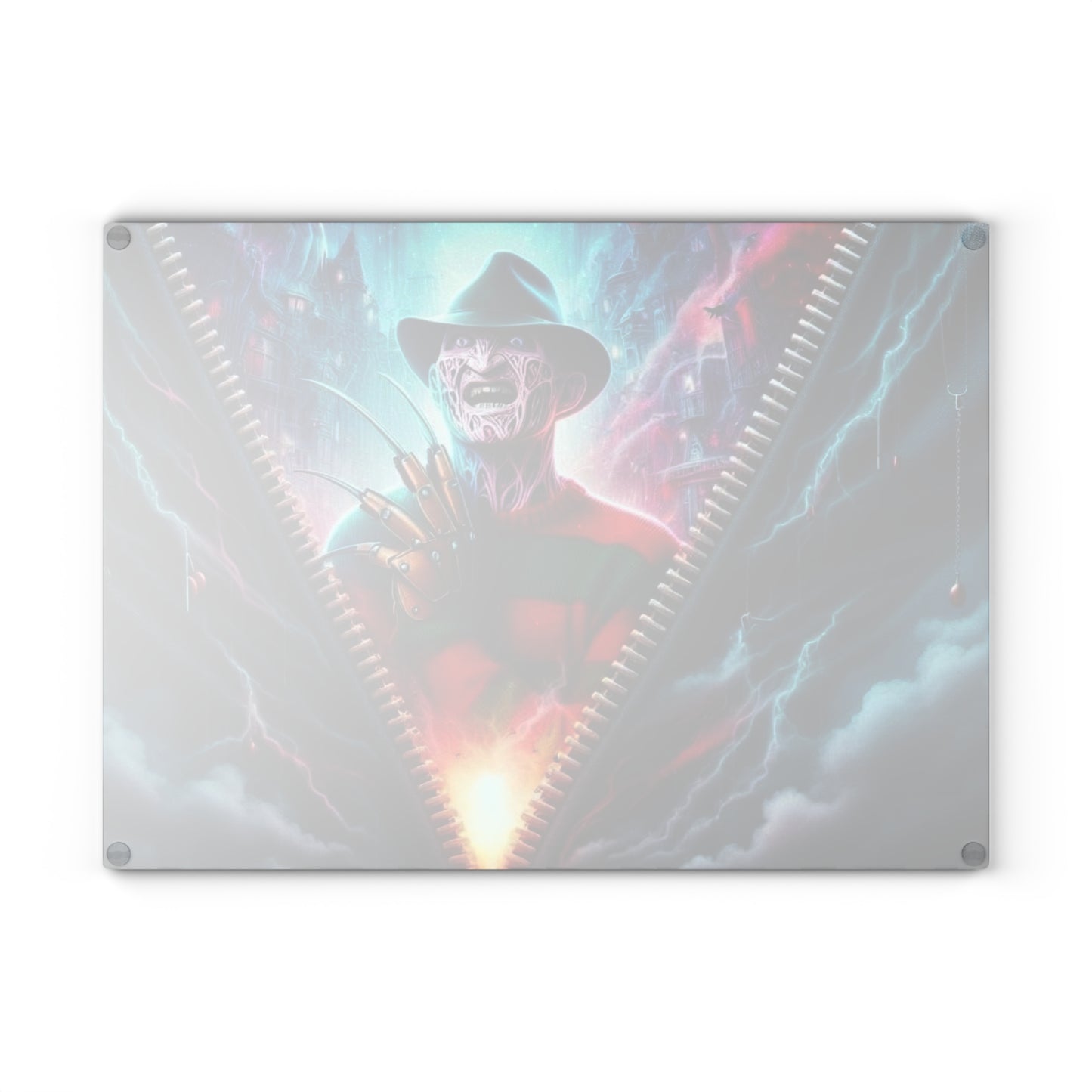 🧤🔥 Nightmare Realm Zipper Cutting Board – Unleash Chills & Thunder in the Kitchen
