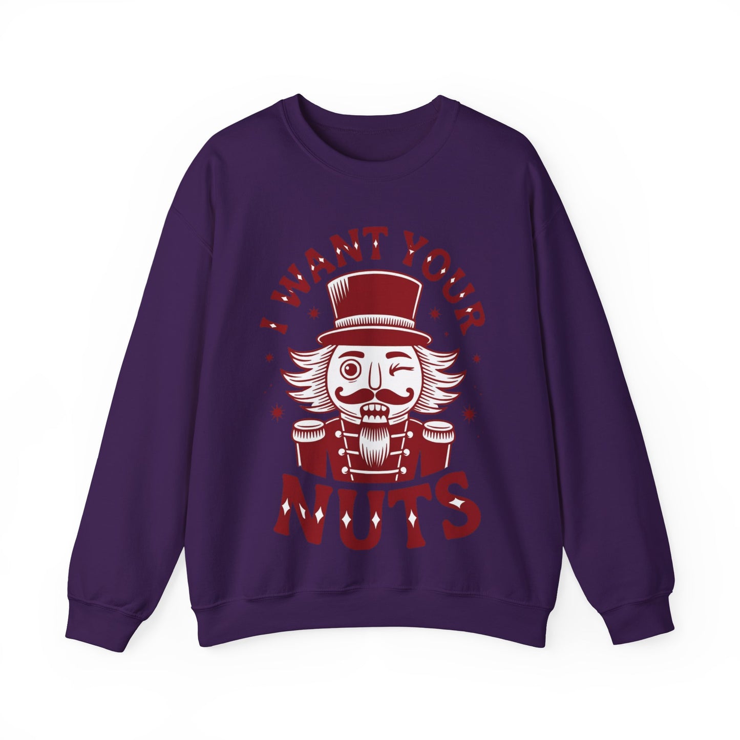 🎄😂 I Want Your Nuts Sweatshirt – Funny Nutcracker Christmas Pullover for Women