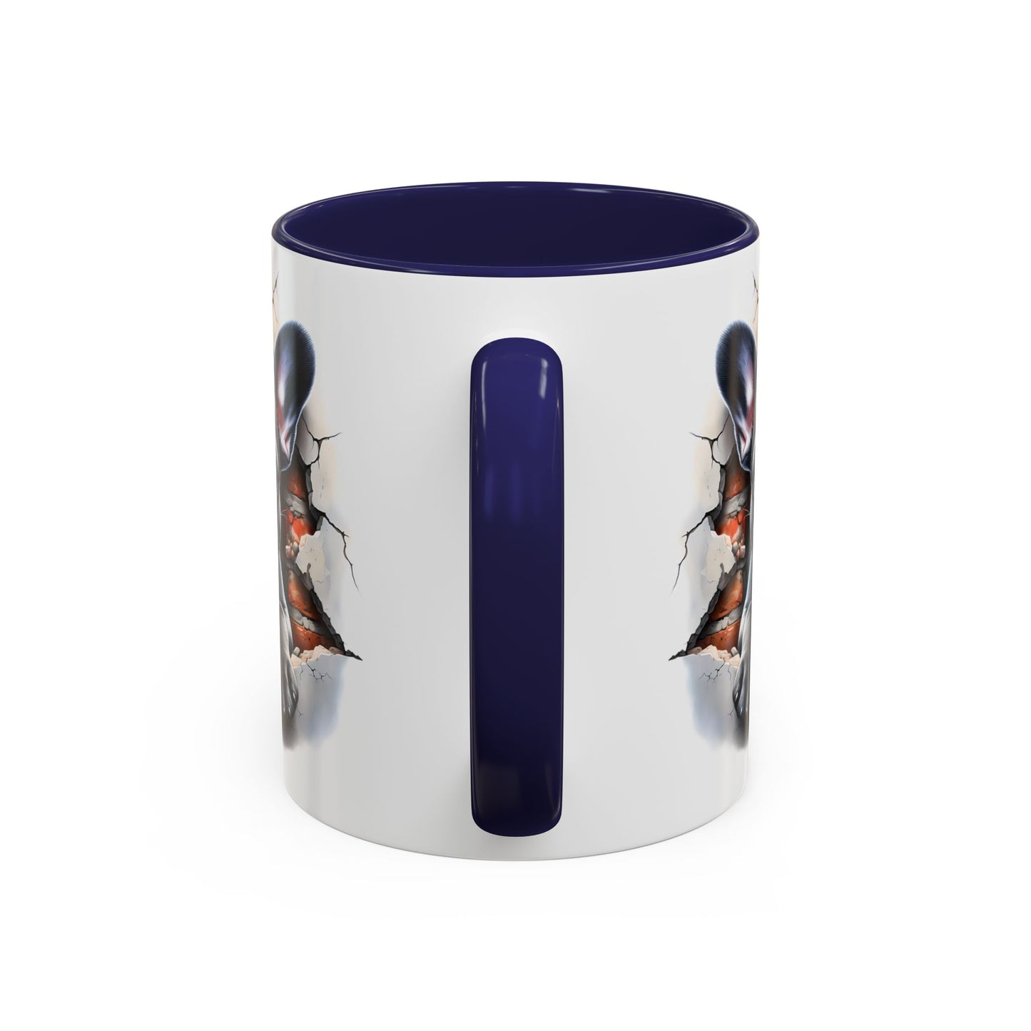🐾🖤 Black French Bulldog Puppy Accent Mug – Cute Peek-Through Cup for Dog Lovers ☕✨