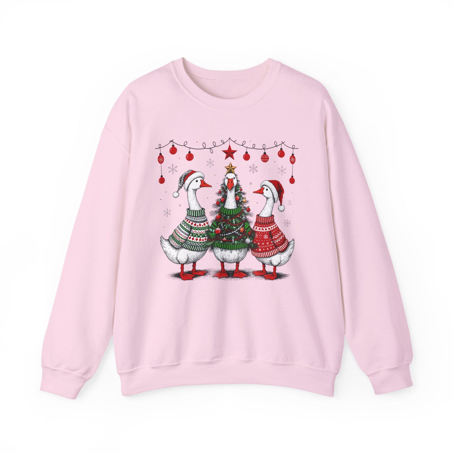 🎄🪿 Goosemas Sweater Flock Sweatshirt – Festive Geese in Cozy Knits