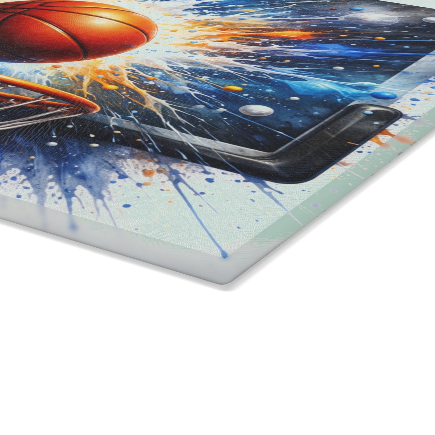 Basketball Splash Art Cutting Board – Slam Dunk Style for Your Kitchen