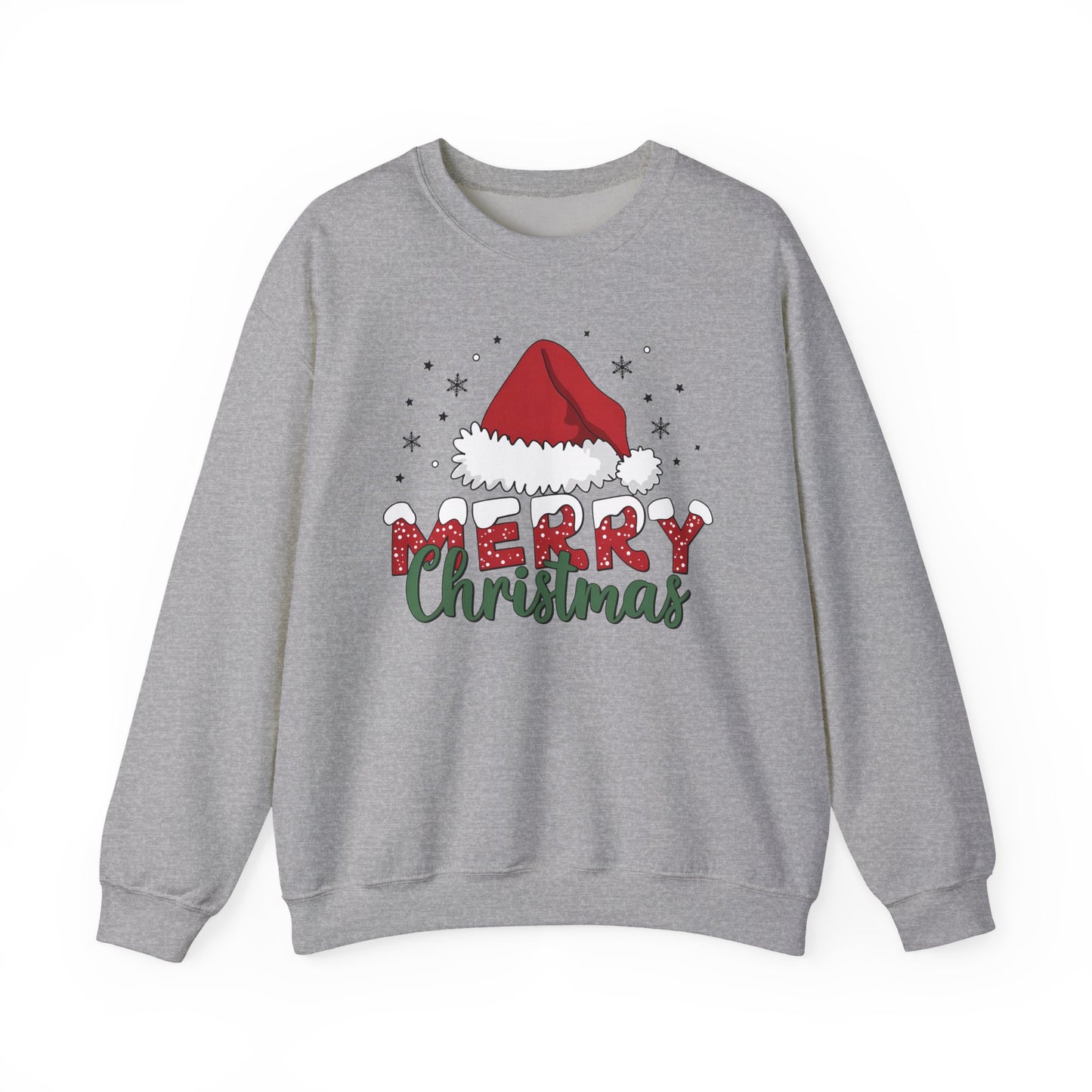 🎅✨ Merry Christmas Santa Hat Sweatshirt – Classic Festive Holiday Style
