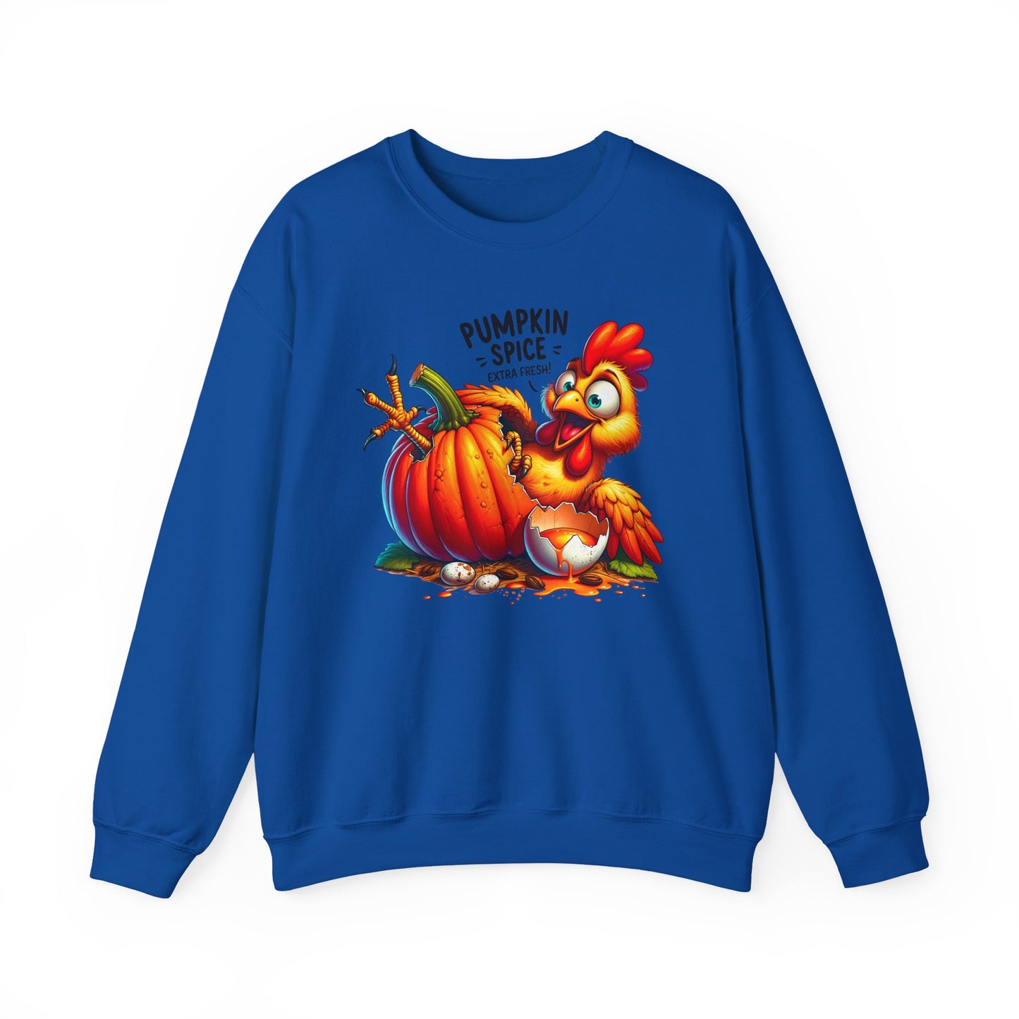 🎃🐔 Pumpkin Spice Chicken Sweatshirt – Funny Fall Extra Fresh Design 🍂