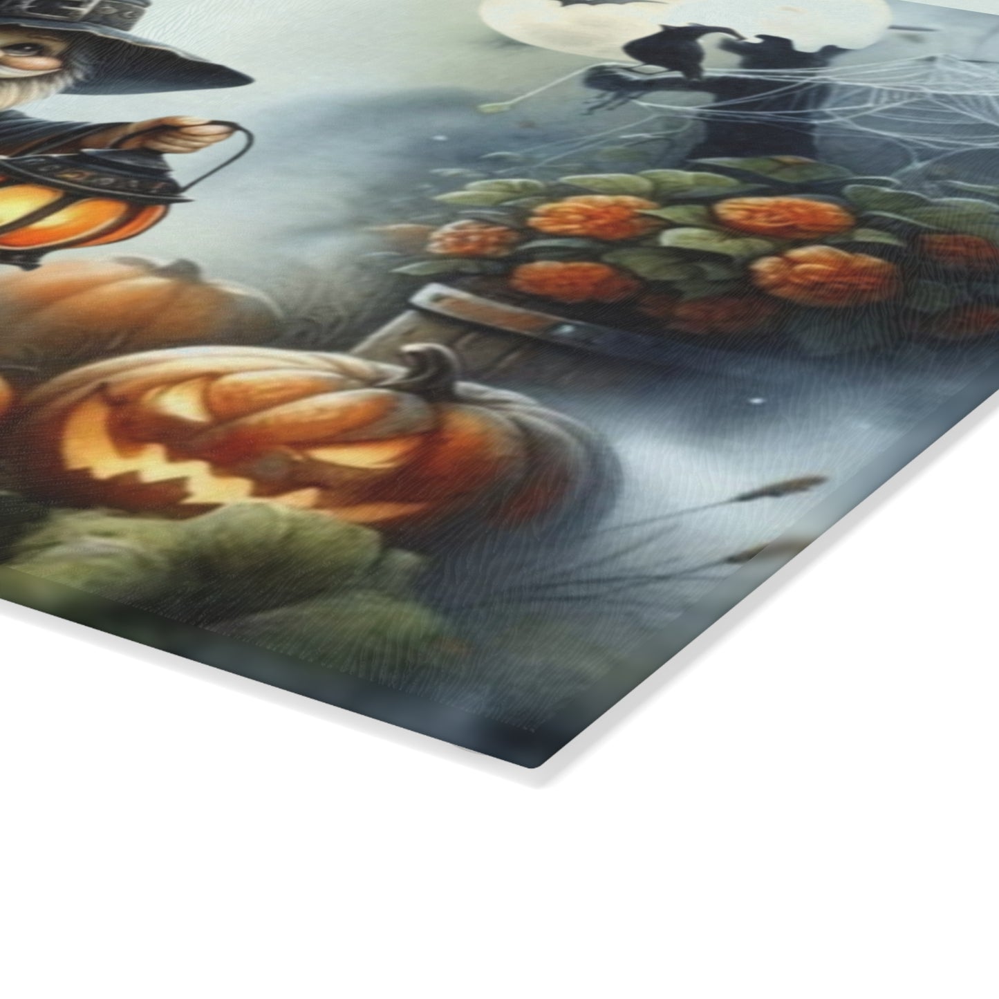 🎃🧙 Halloween Wizard Gnome Cutting Board – Spooky Gnome Charm for Your Kitchen