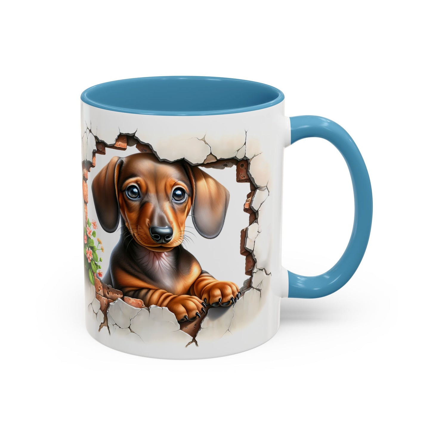 🐾🌭 Dachshund Puppy Accent Mug – Adorable Doxie Coffee Cup ☕❤️
