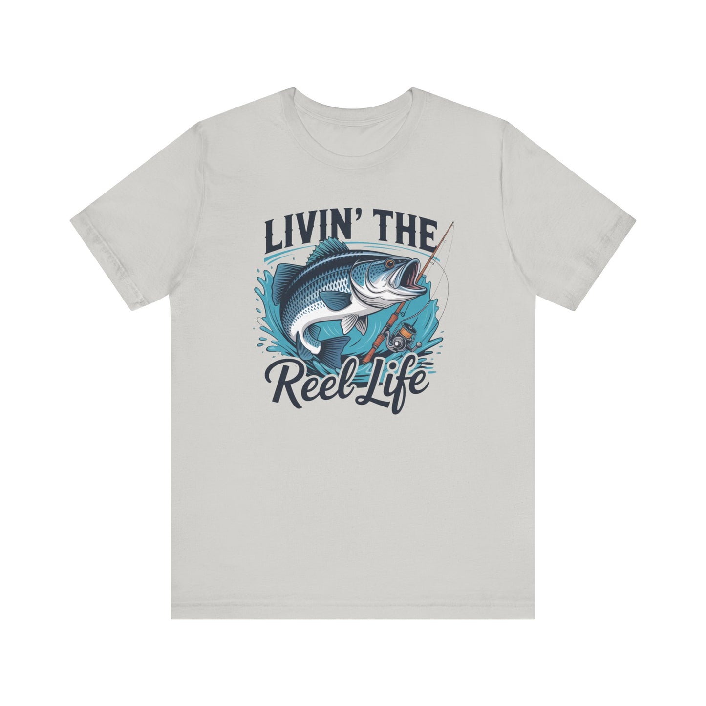 🎣 Livin’ the Reel Life Fishing T-Shirt – Perfect Gift for Anglers! 🐟
