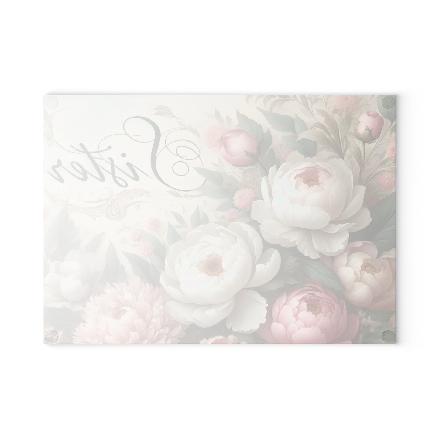🌸 Sister Floral Cutting Board – Elegant Gift for a Special Sister 🌸
