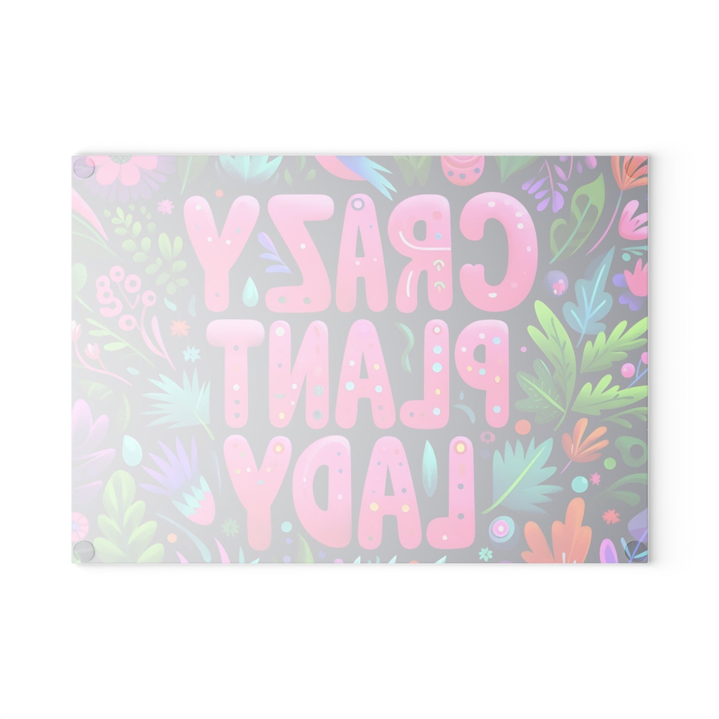 🌿 Crazy Plant Lady Cutting Board – Bold Style for Plant Lovers 🌸