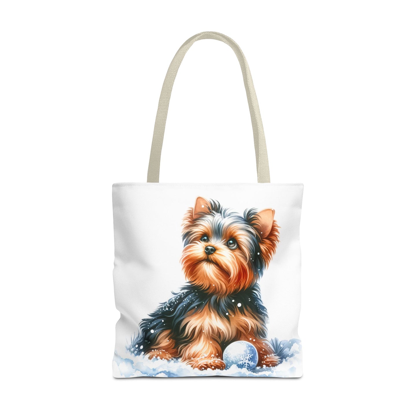❄️ Yorkie in Snow Tote Bag – Winter Cuteness with a Side of Sass 🐾👜