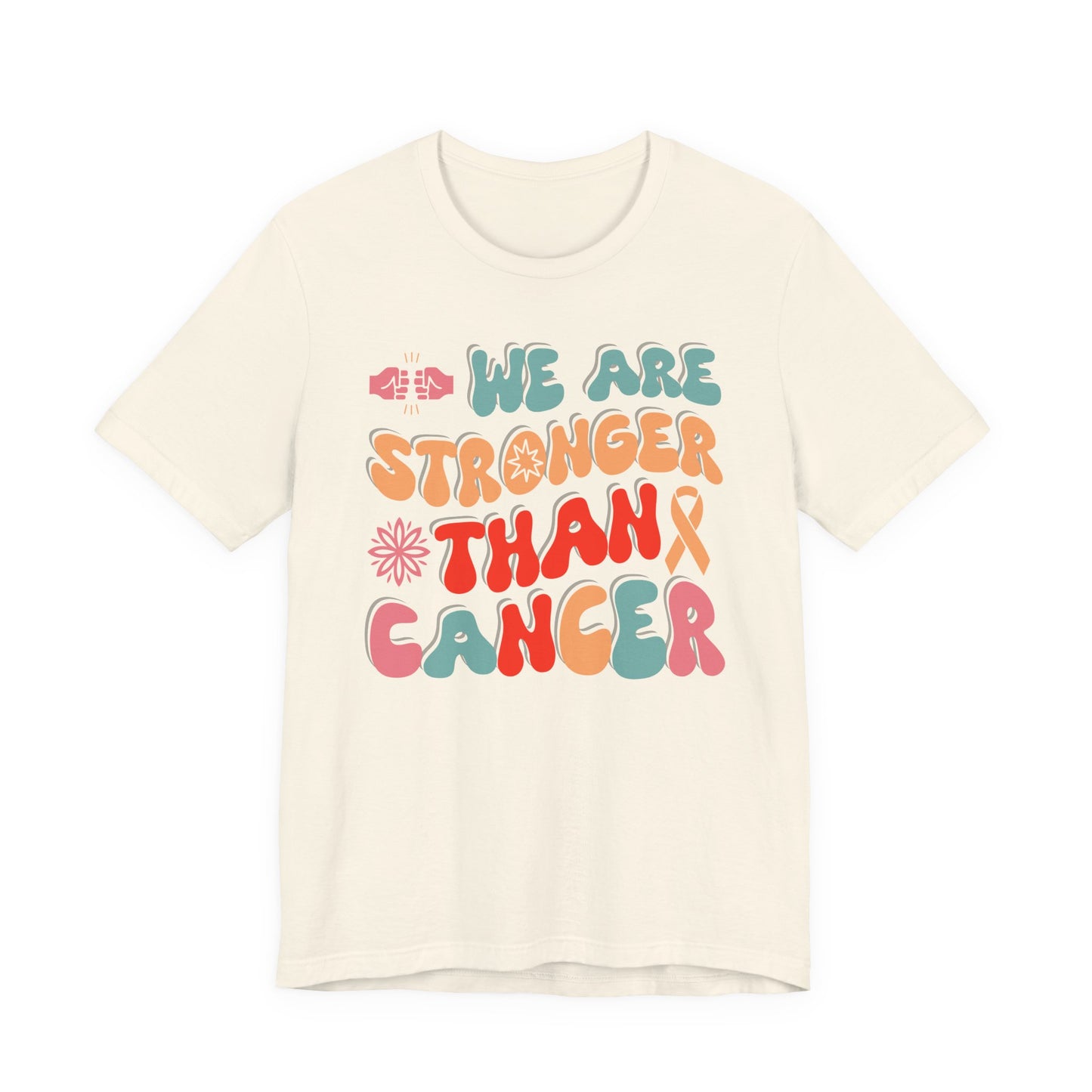 💪 We Are Stronger Than Cancer T-Shirt – Bold Awareness & Support Graphic Tee 🎗️