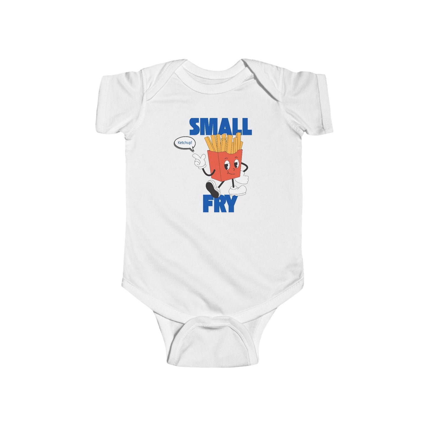 🍼🍟 “Small Fry” Baby Onesie – Cute Funny Outfit for Little Foodies 🍔✨