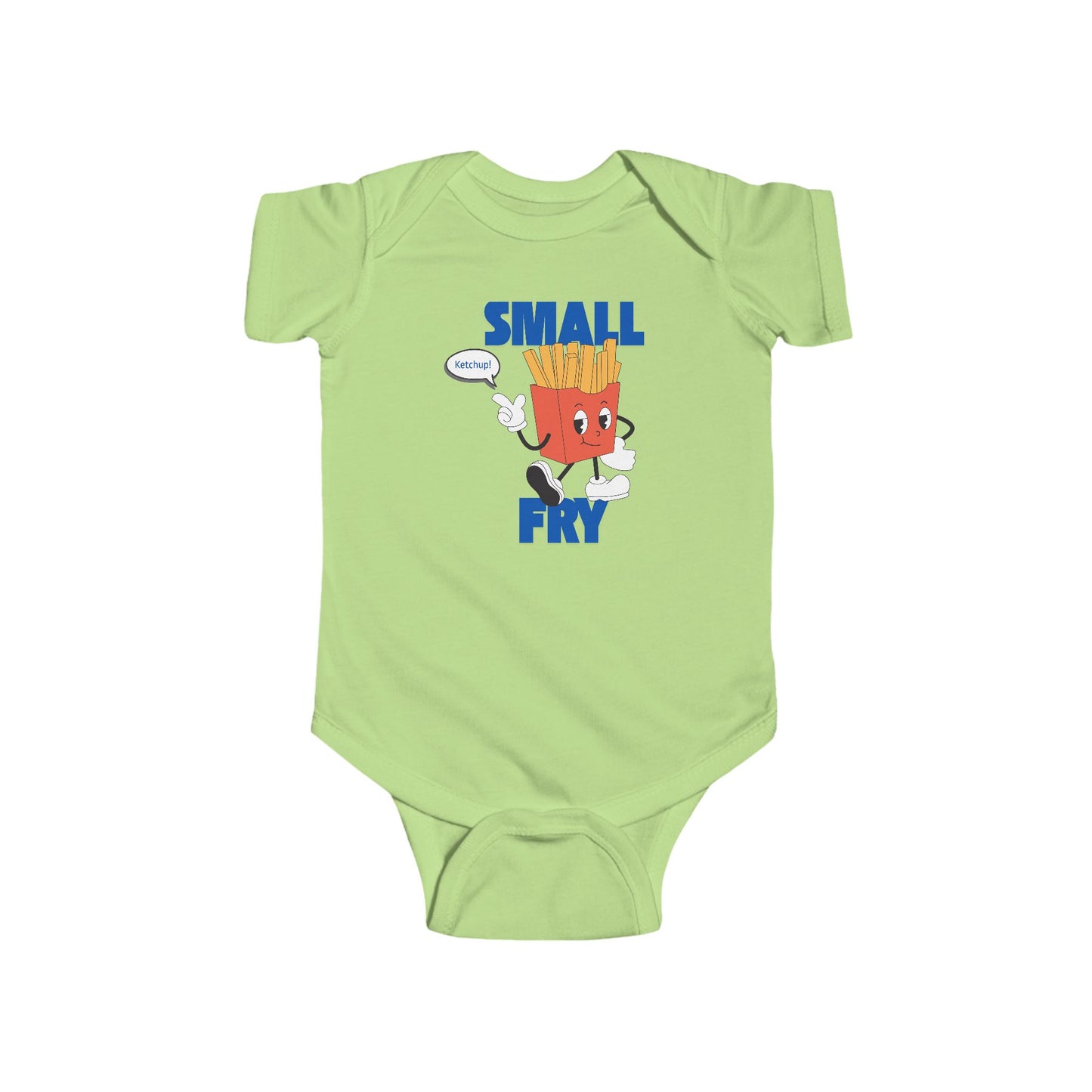 🍼🍟 “Small Fry” Baby Onesie – Cute Funny Outfit for Little Foodies 🍔✨