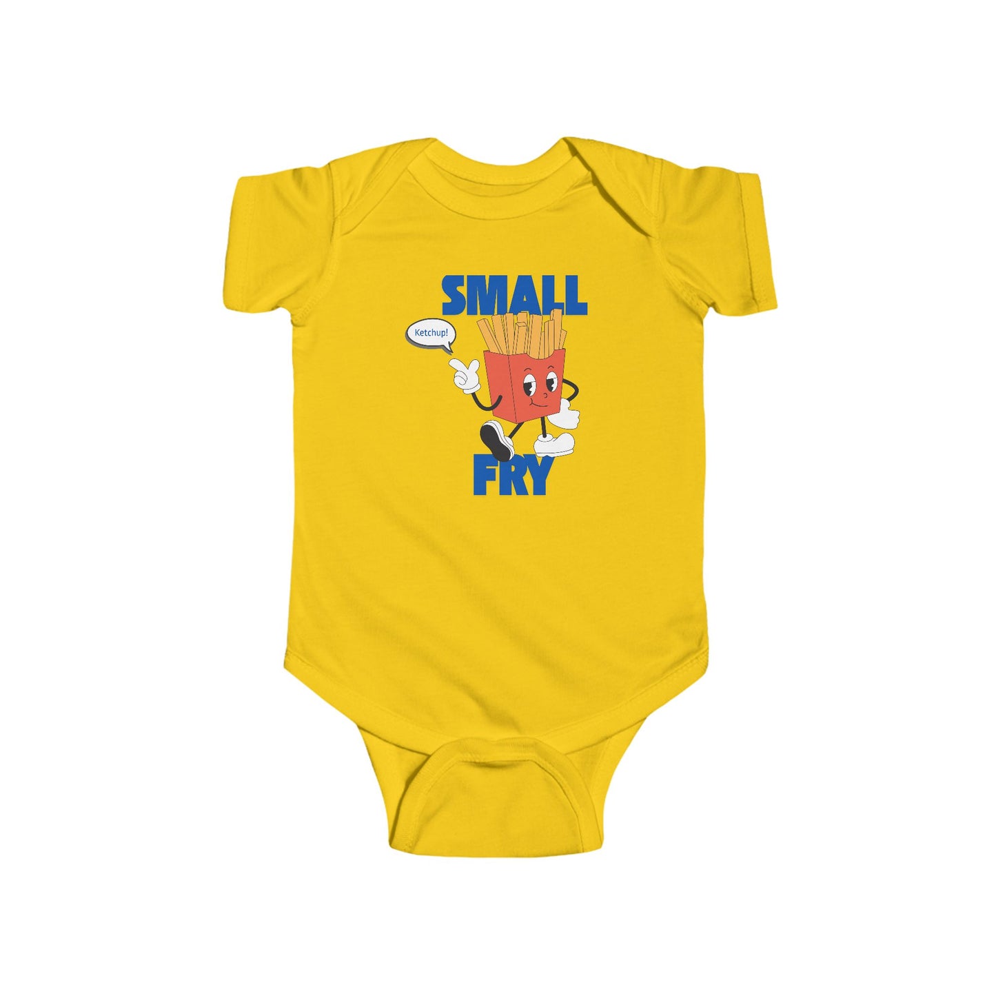 🍼🍟 “Small Fry” Baby Onesie – Cute Funny Outfit for Little Foodies 🍔✨