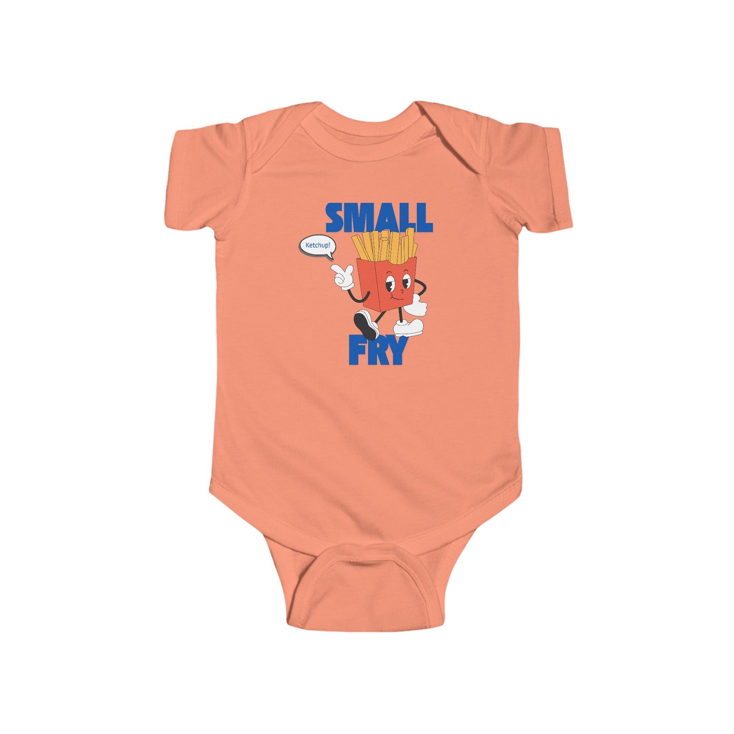 🍼🍟 “Small Fry” Baby Onesie – Cute Funny Outfit for Little Foodies 🍔✨