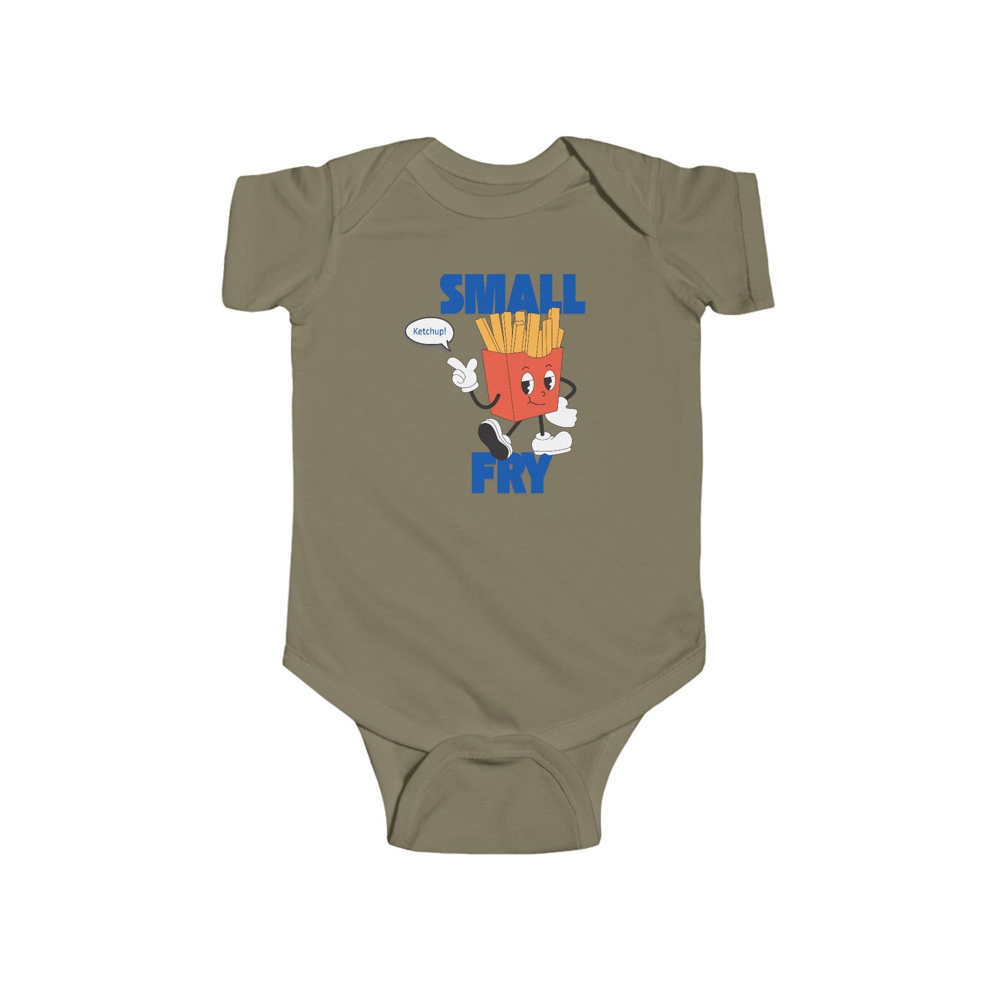 🍼🍟 “Small Fry” Baby Onesie – Cute Funny Outfit for Little Foodies 🍔✨