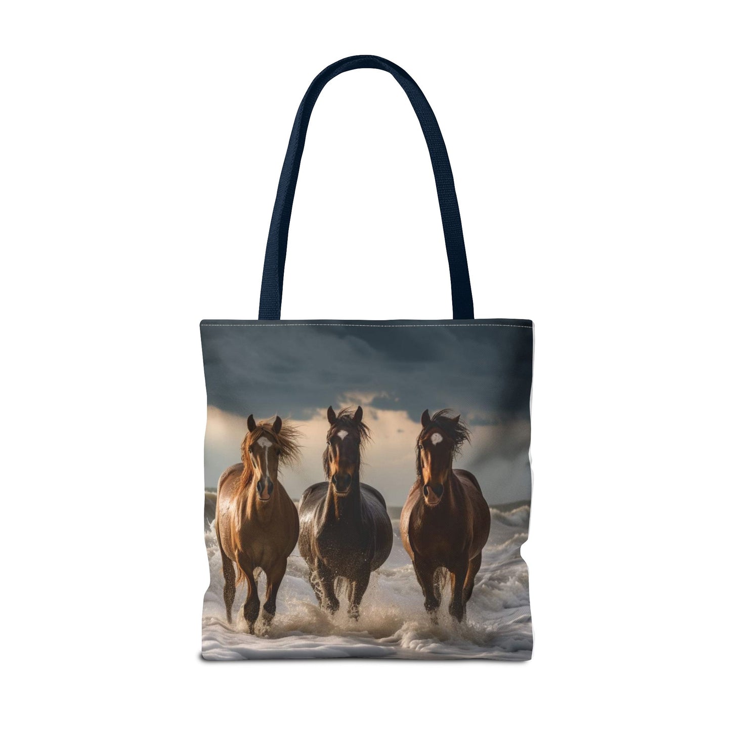 Bolsa de mano Caballos salvajes al anochecer: un bolso de mano atrevido inspirado en la naturaleza para amantes de los caballos