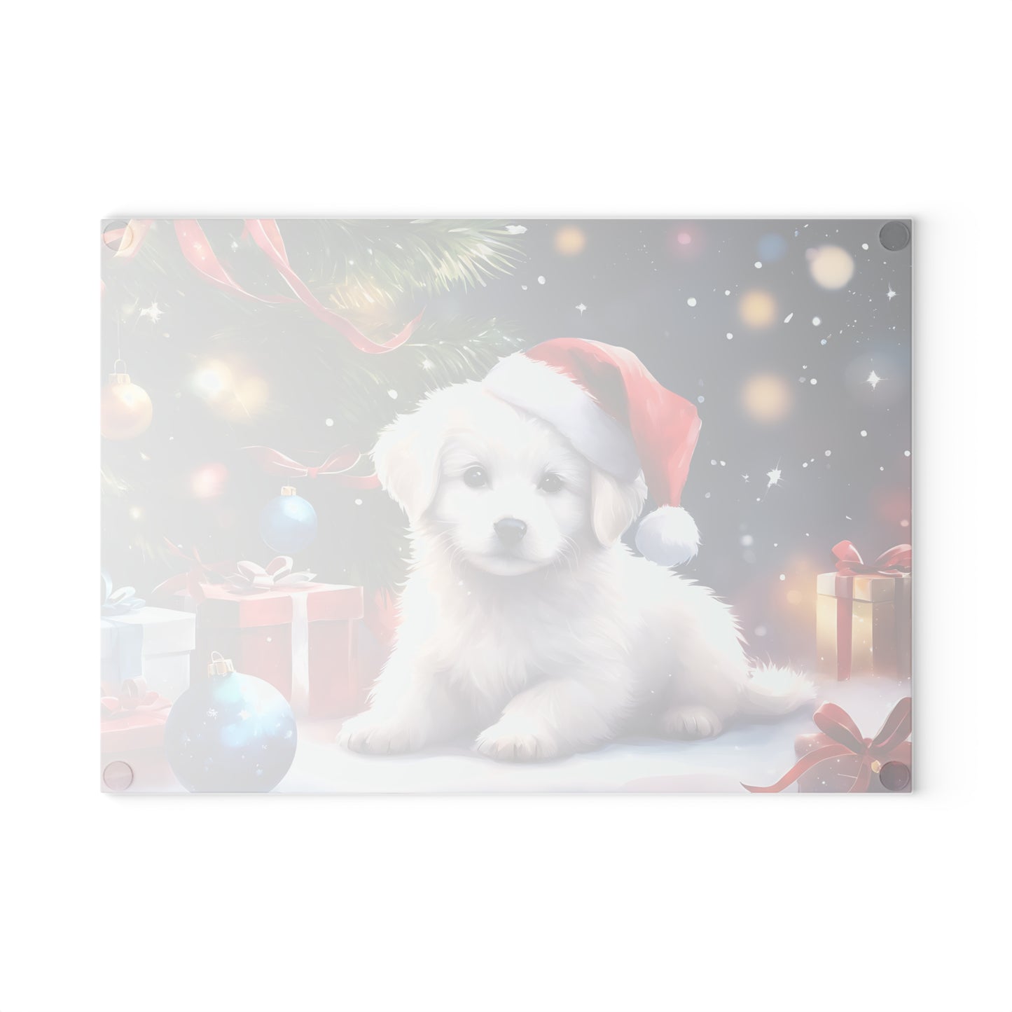 🎄🐾 Christmas Puppy Cutting Board – Holiday Cheer for Your Kitchen 🎁