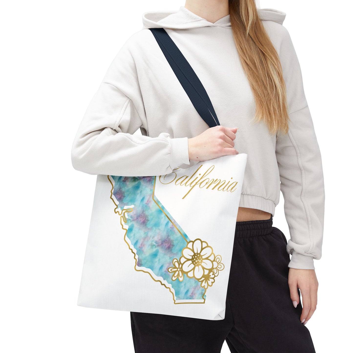 🌸 California State Floral Tote Bag – Elegant, Artistic & Practical 👜