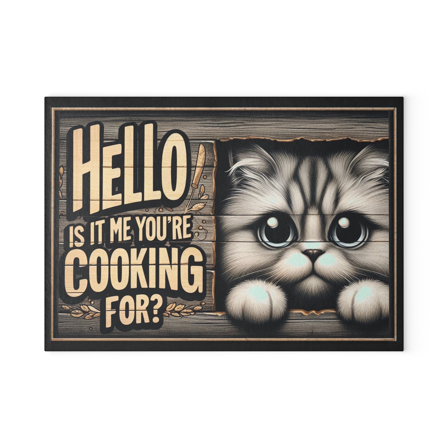 🐱 Hello, Is It Me You’re Cooking For? Cat Cutting Board – Whisker-Perfect Kitchen Fun 🐱