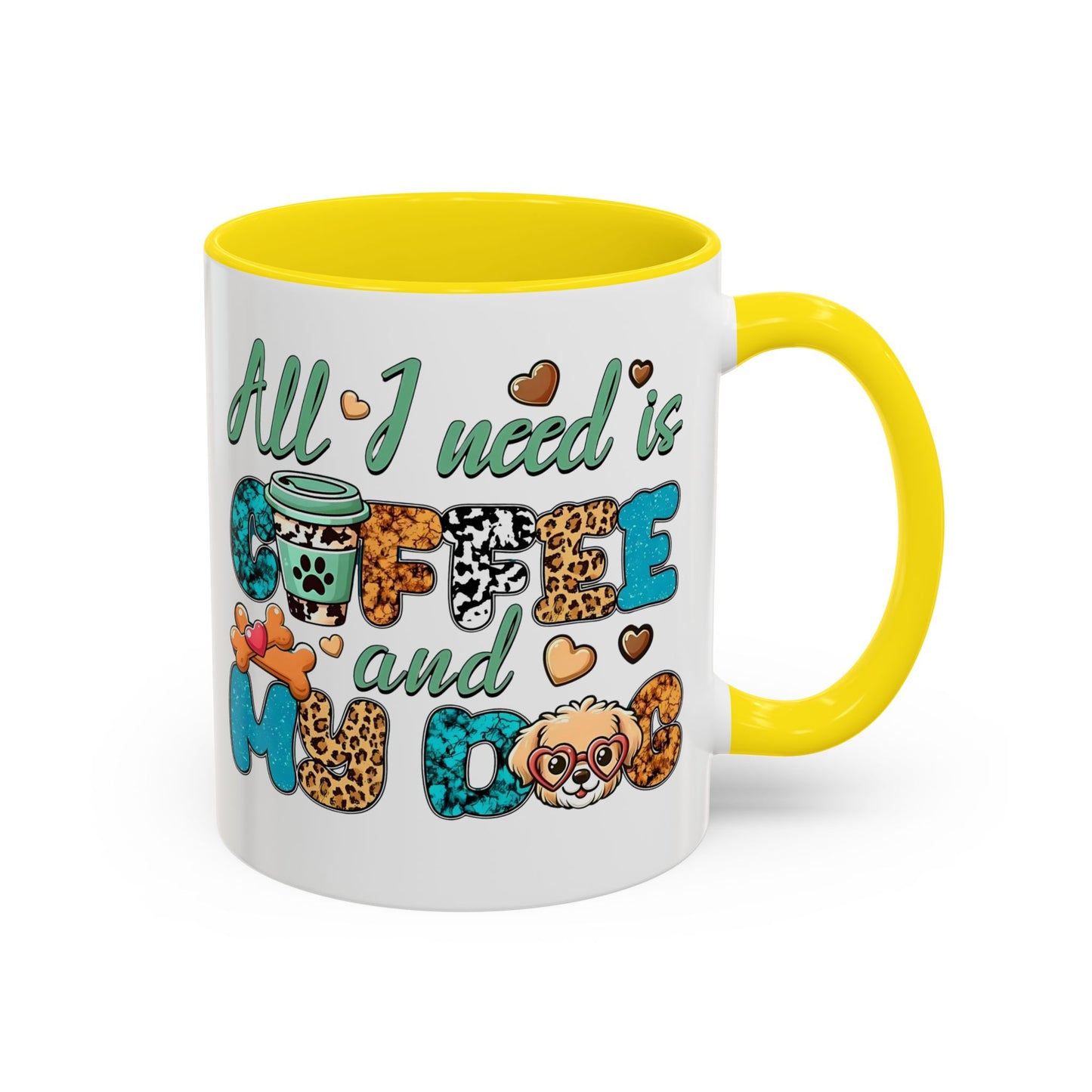 🐾☕ “All I Need is Coffee and My Dog” Mug – Sassy Sips for Dog Lovers
