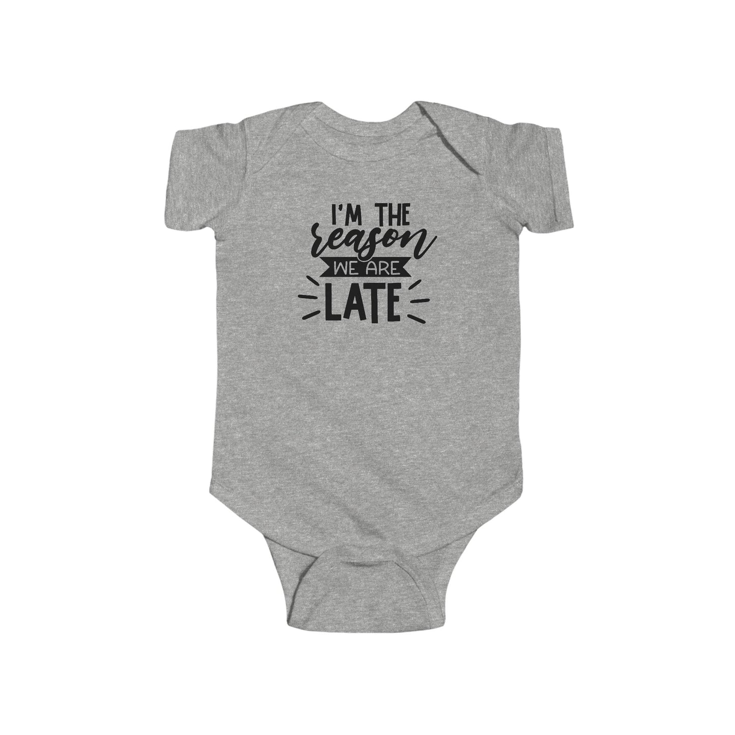 I’m The Reason We’re Late Baby Onesie – Hilarious Everyday Outfit 😂🍼