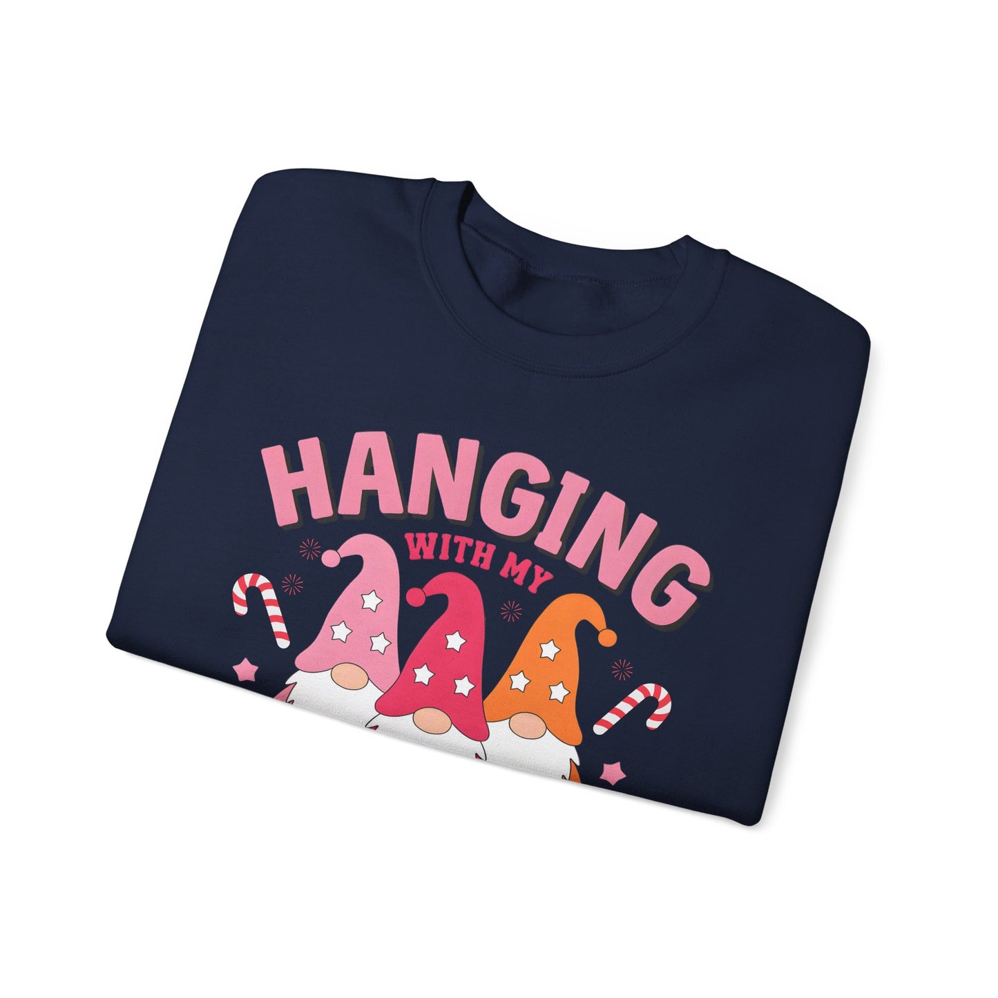 🎀 Hanging With My Gnomies Women’s Sweatshirt – Cute Holiday Matching Vibes