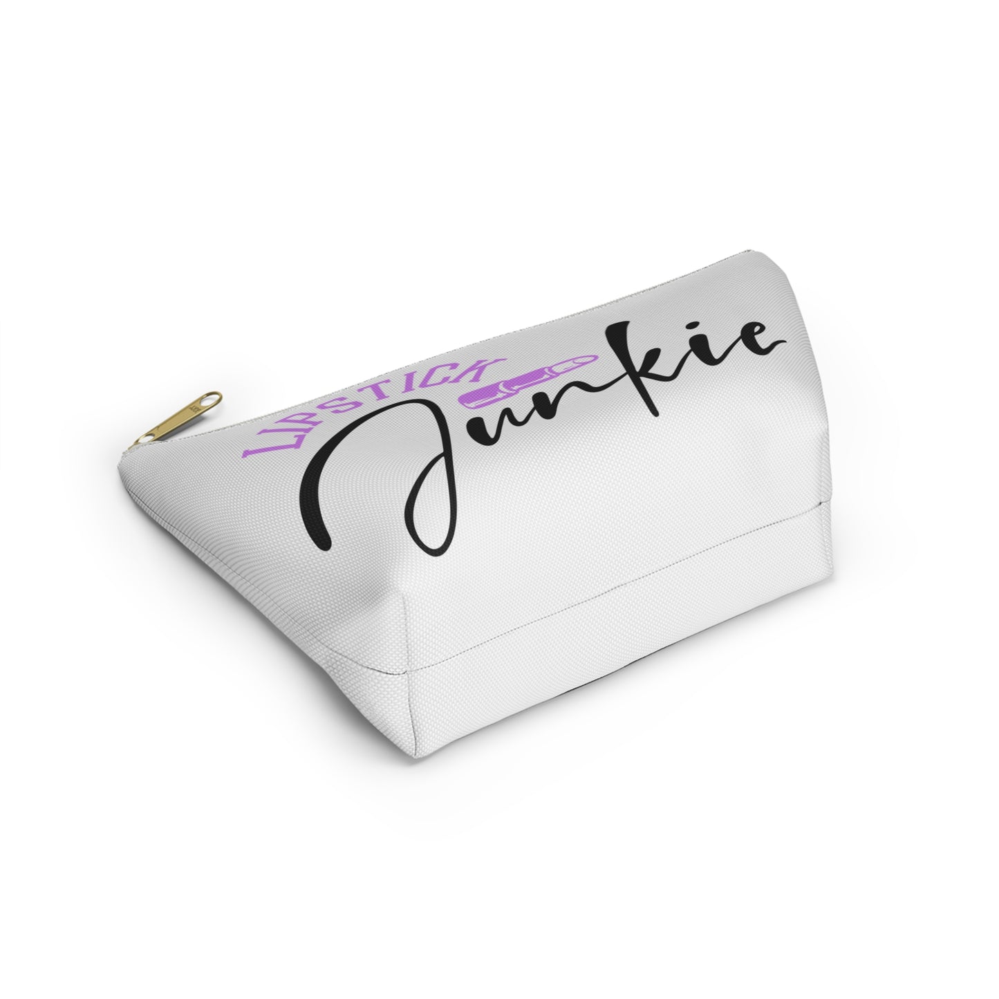 Accessory Pouch – "Lipstick Junkie" Purple Makeup Bag