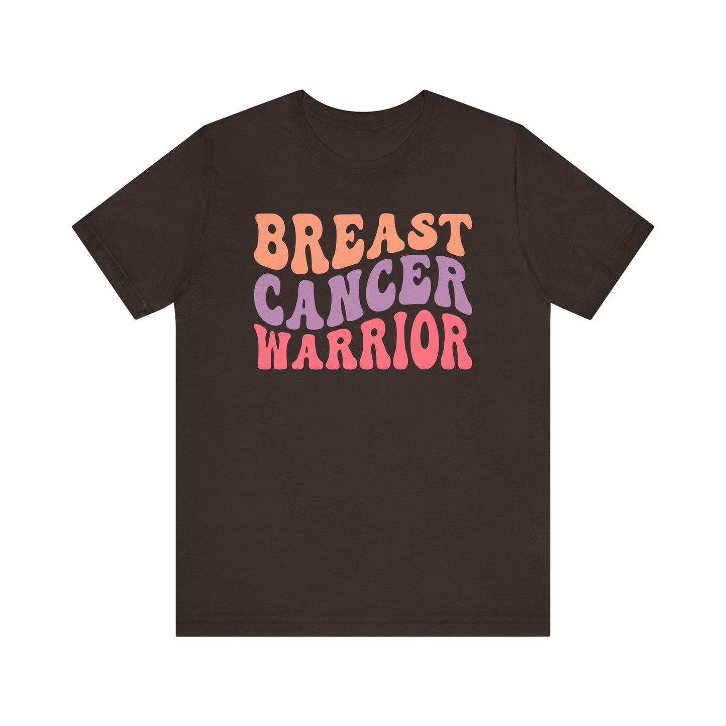 🎗️💪 Breast Cancer Warrior T-Shirt – Bold Retro Awareness Tee for Strength & Support 🌸