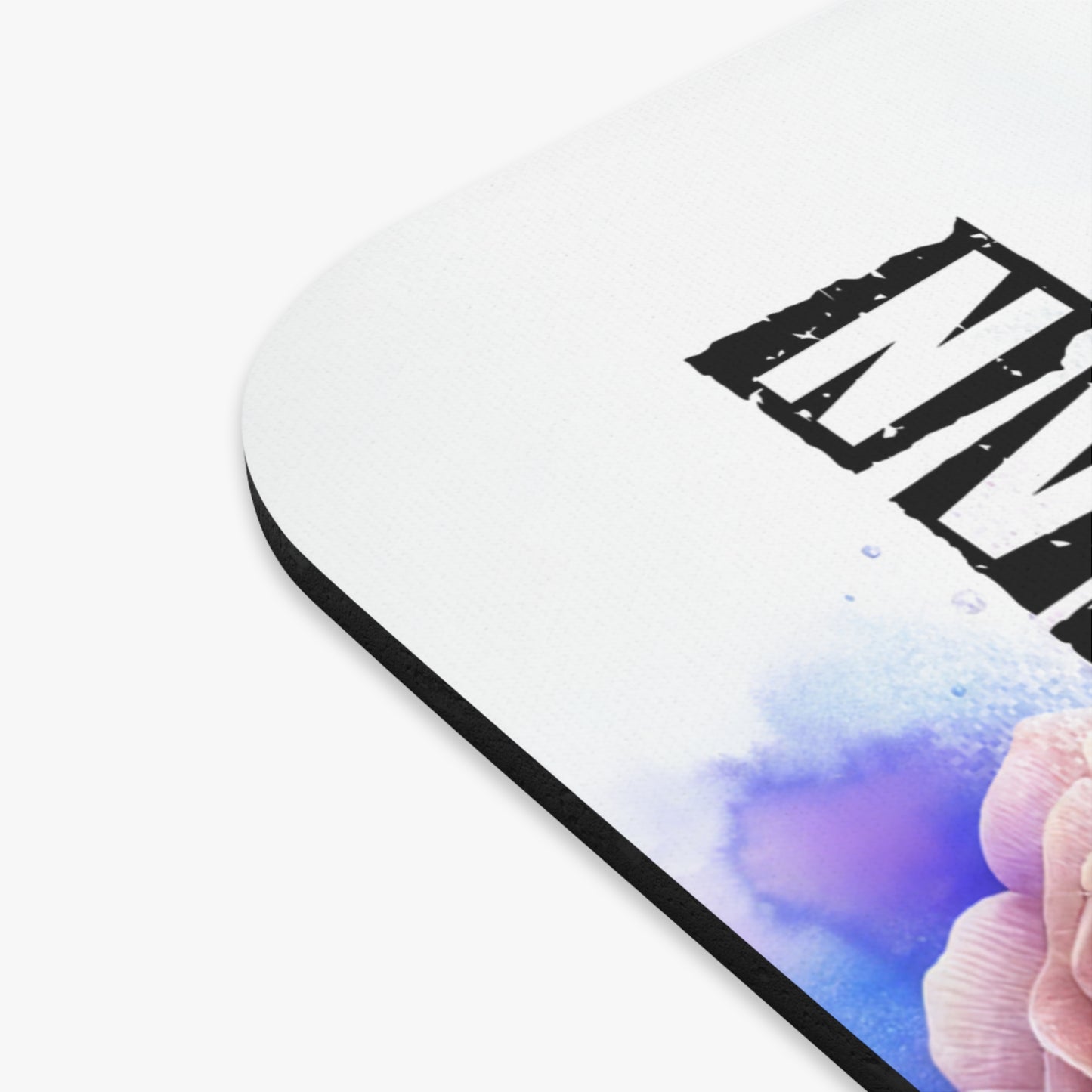 🖱️🦊🌷 Pomeranian Mouse Pad – Fluffy Pom with Sunflowers & Pastel Florals