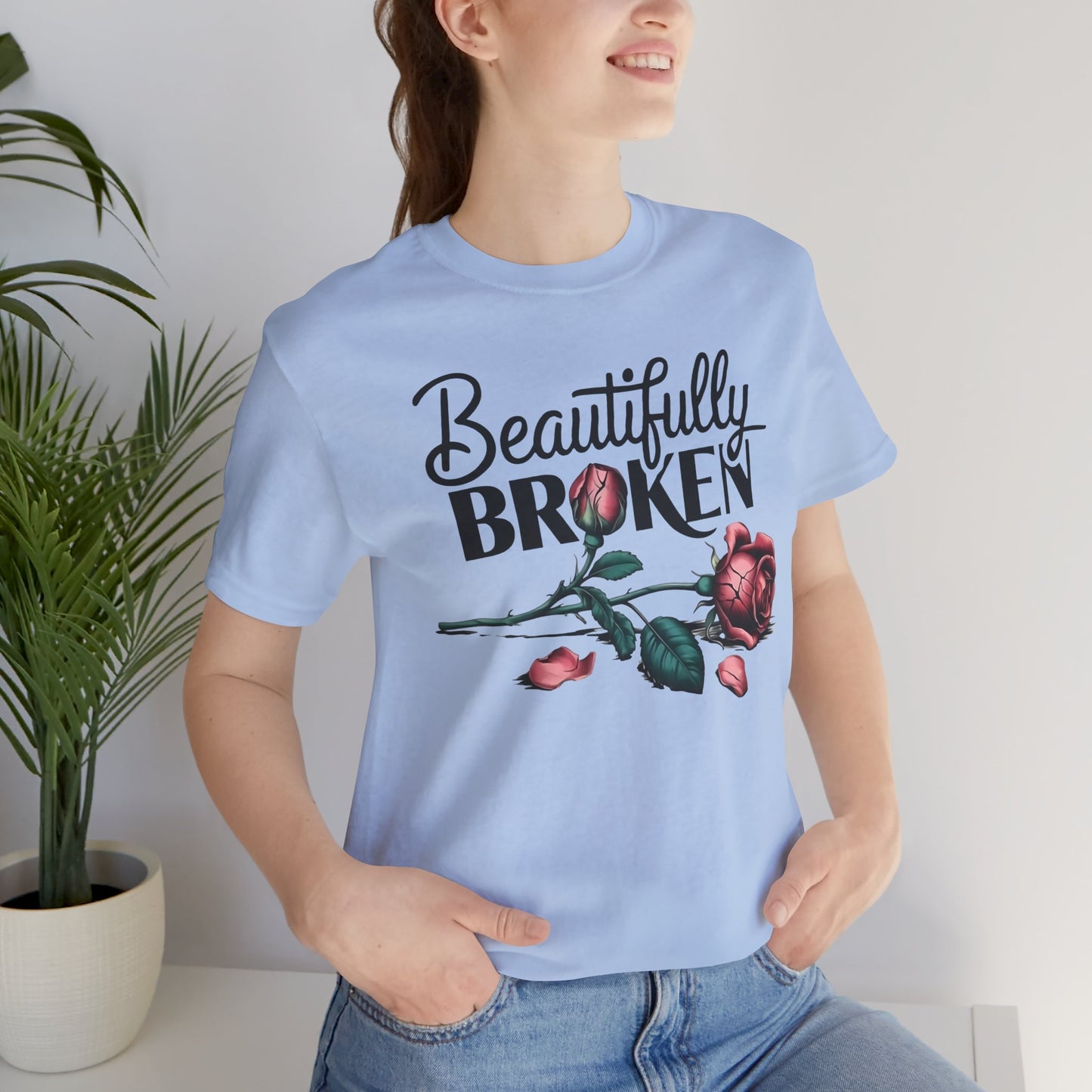Camiseta Rosa “Beautifully Broken”: una camiseta empoderante con una elegancia suave