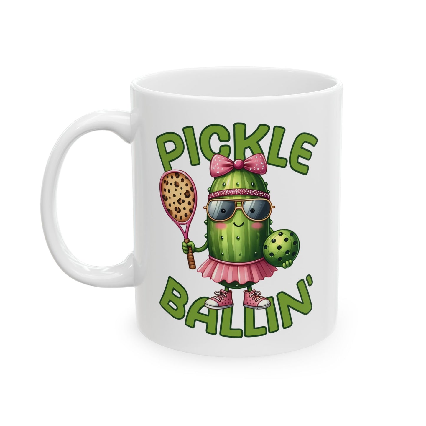 ☀️🥒 Pickle Ballin’ Coffee Mug – Serve Up Sass & Sips 🎾