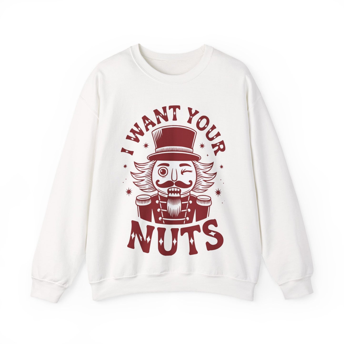 🎄😂 I Want Your Nuts Sweatshirt – Funny Nutcracker Christmas Pullover for Women