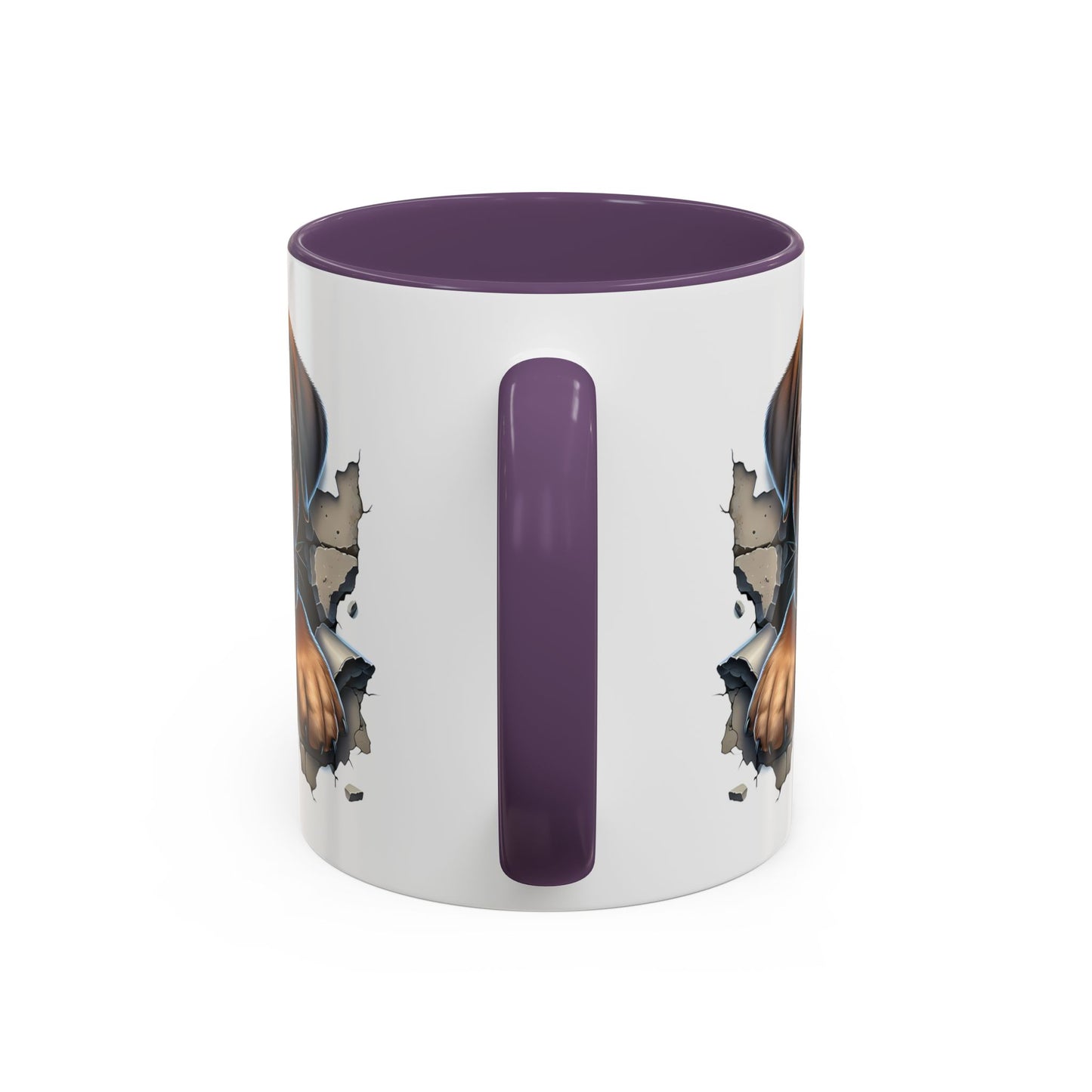 🧡 Boxer Puppy Accent Mug – Adorable Peek-Through Cup for Dog Lovers