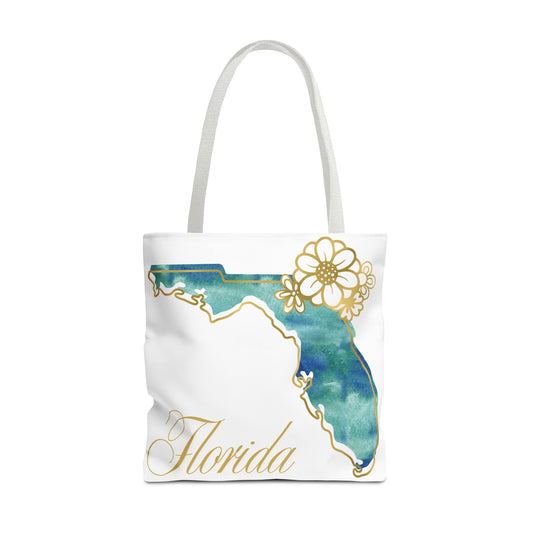 🌸 Florida State Floral Tote Bag – Elegant, Coastal & Practical 👜