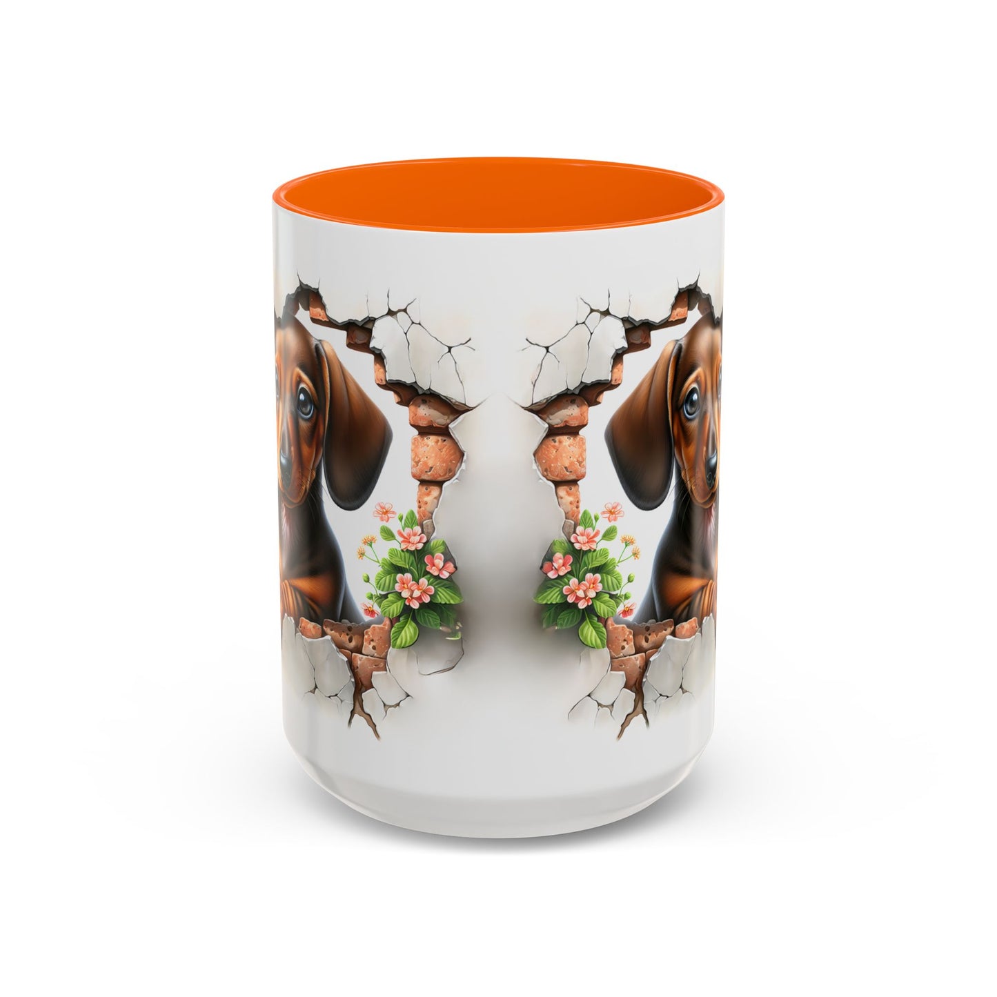 🐾🌭 Dachshund Puppy Accent Mug – Adorable Doxie Coffee Cup ☕❤️