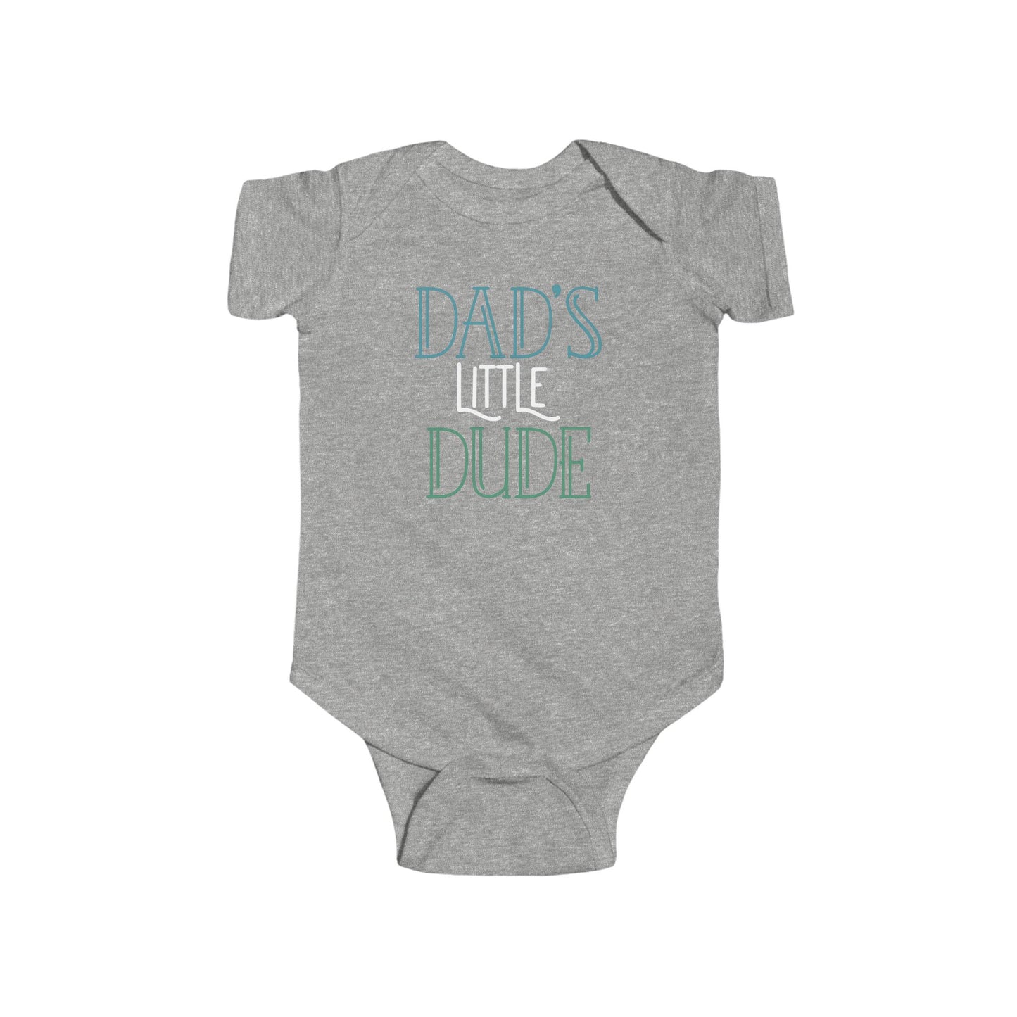 Dad’s Little Dude Baby Onesie – Cool Baby Bodysuit for Boys