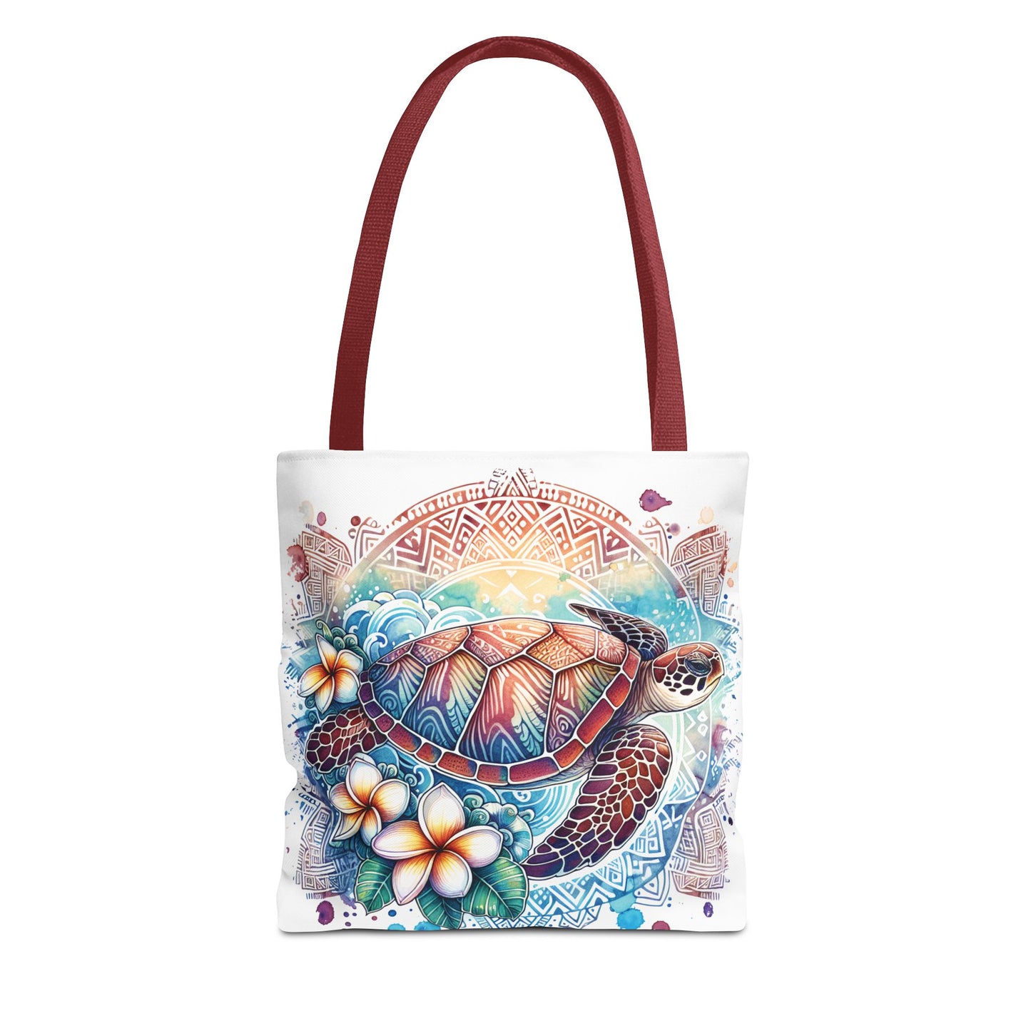 🐢 Tropical Sea Turtle Tote Bag – Coastal, Artistic & Practical 🌺