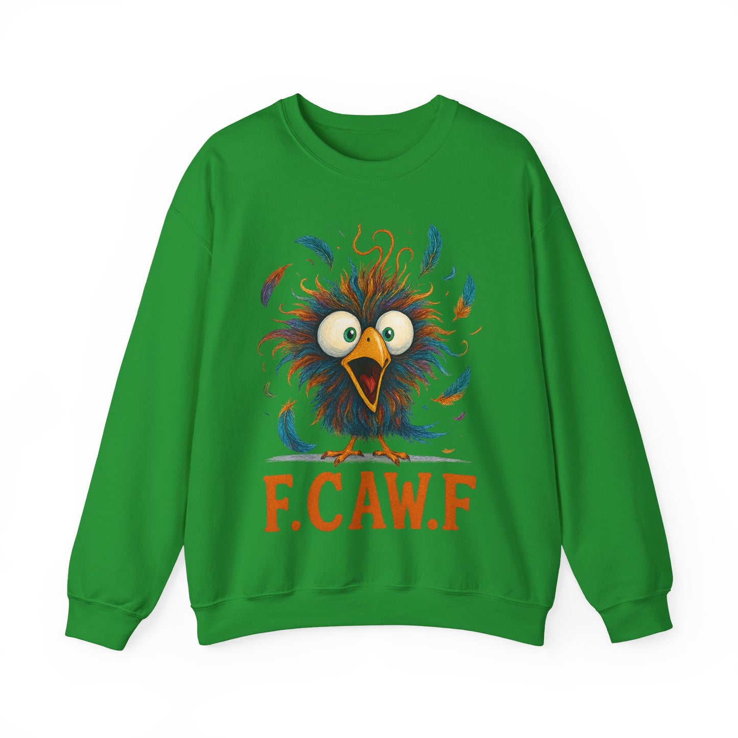 🍂🪽 F.CAW.F Funny Bird Sweatshirt – Quirky Fowl Humor for Everyday Laughs