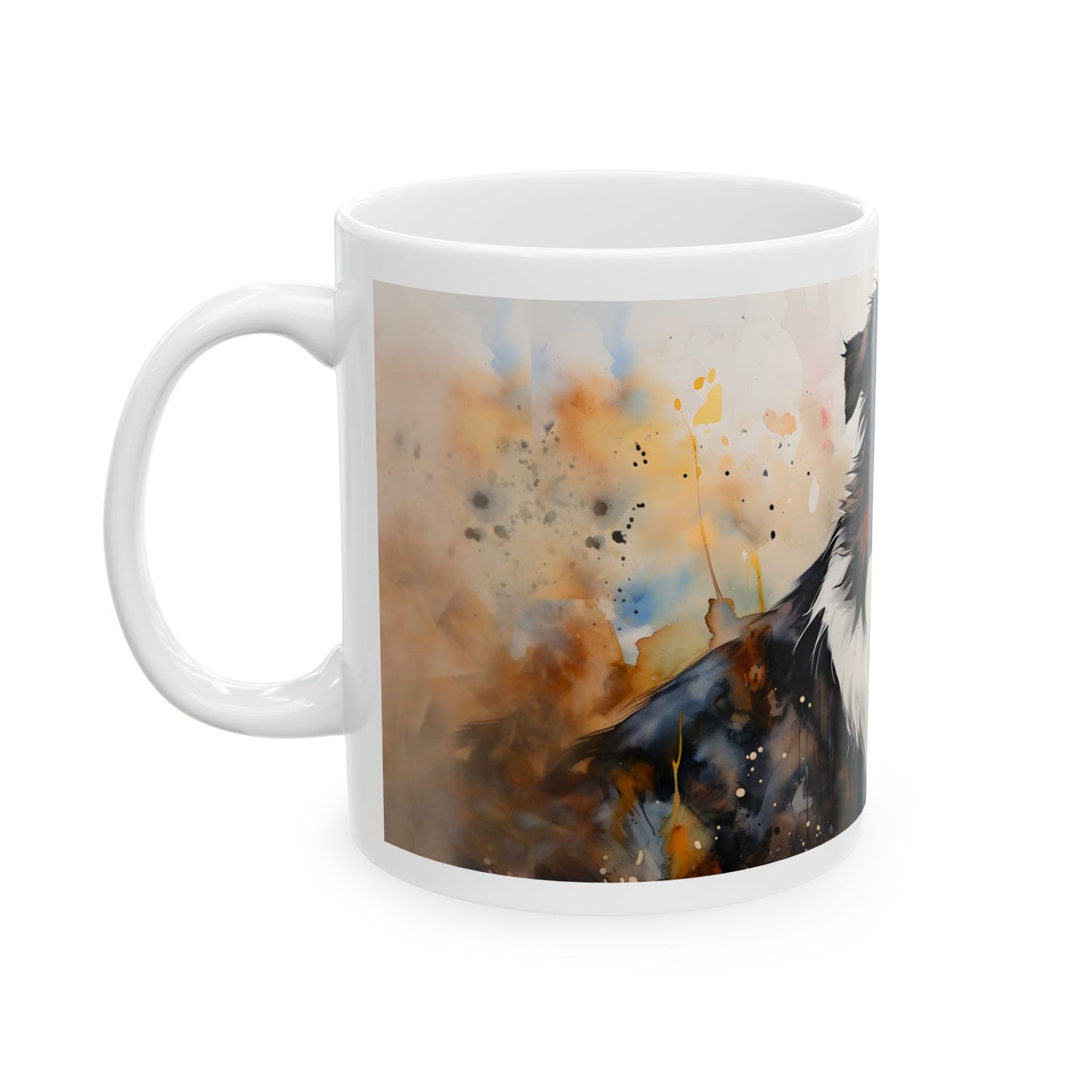 🐾 Watercolor Border Collie Mug – A Stunning Tribute to Your Loyal Companion! 🌸